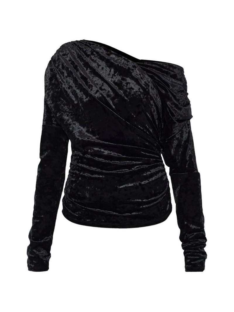 long-sleeve one-shoulder top 1