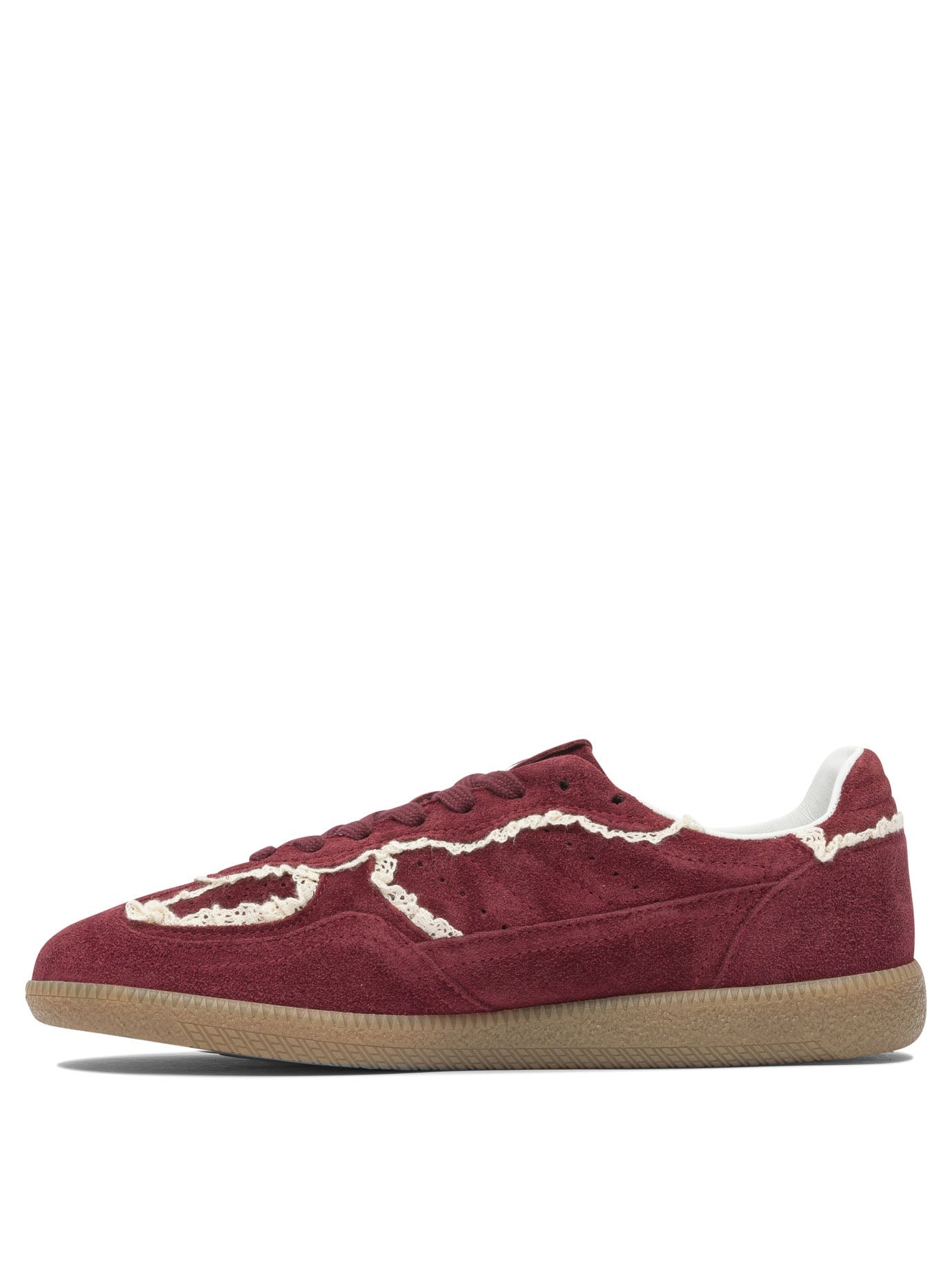 Alohas - Alohas Tb.490 Crochet Burgundy Leather Sneakers - 3