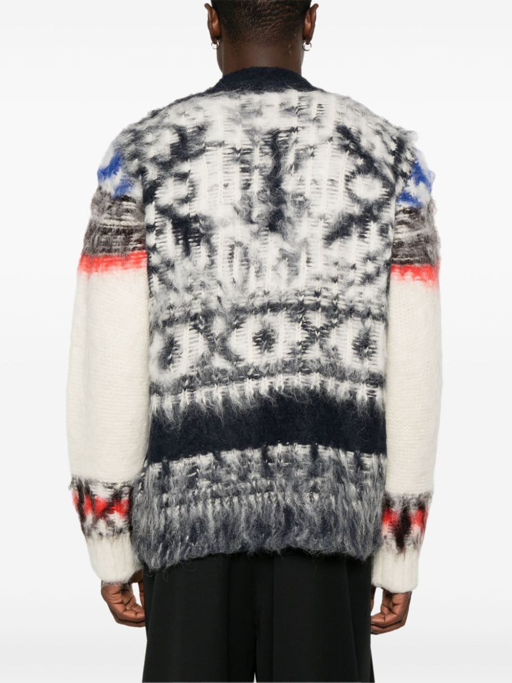 intarsia-knit cardigan - 4