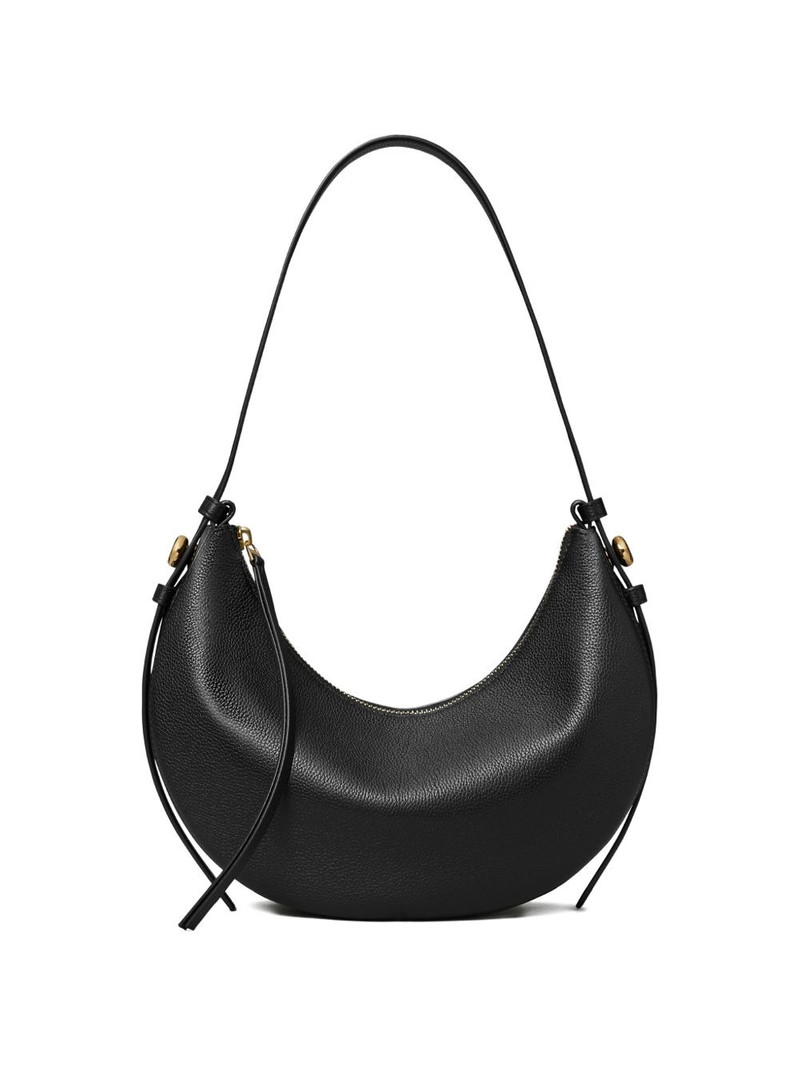 zip-fastening leather shoulder bag 1