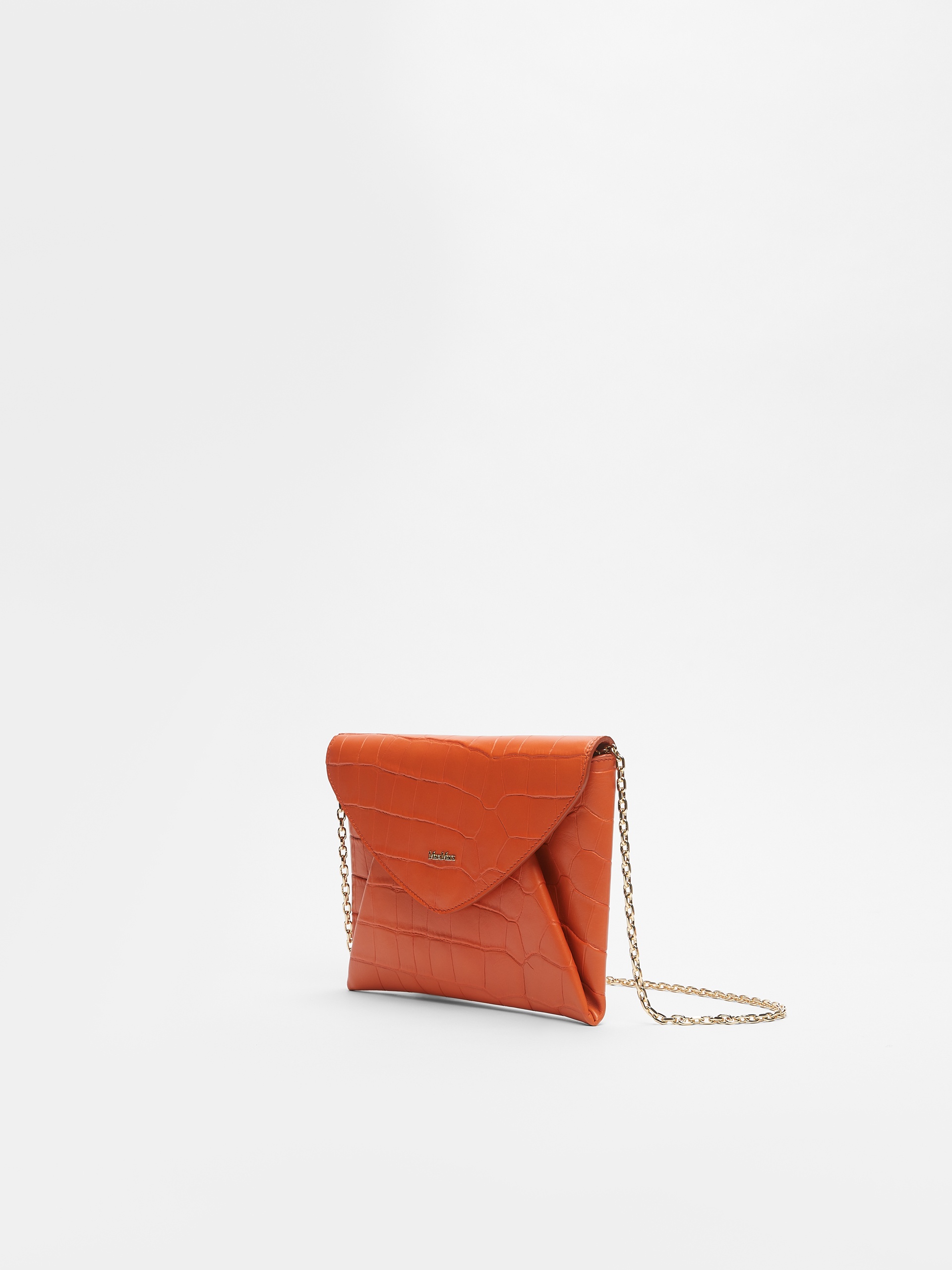 ENVELOP Crocodile-print leather clutch - 2