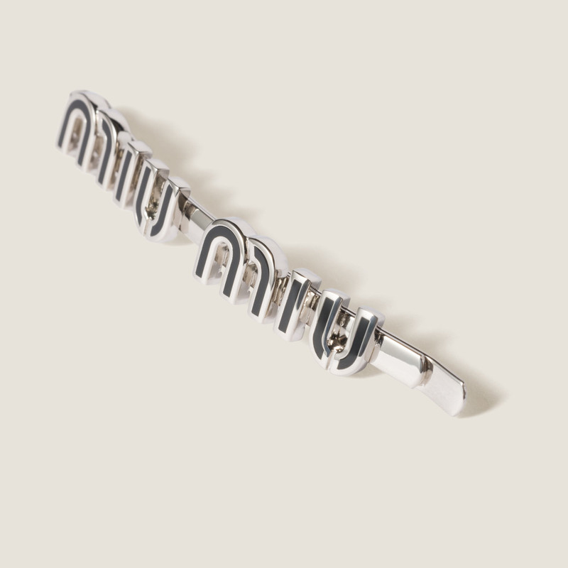 Miu Miu Enameled metal hair clip outlook