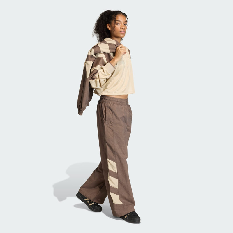 BLOCKED WASHED TRACK PANTS 4