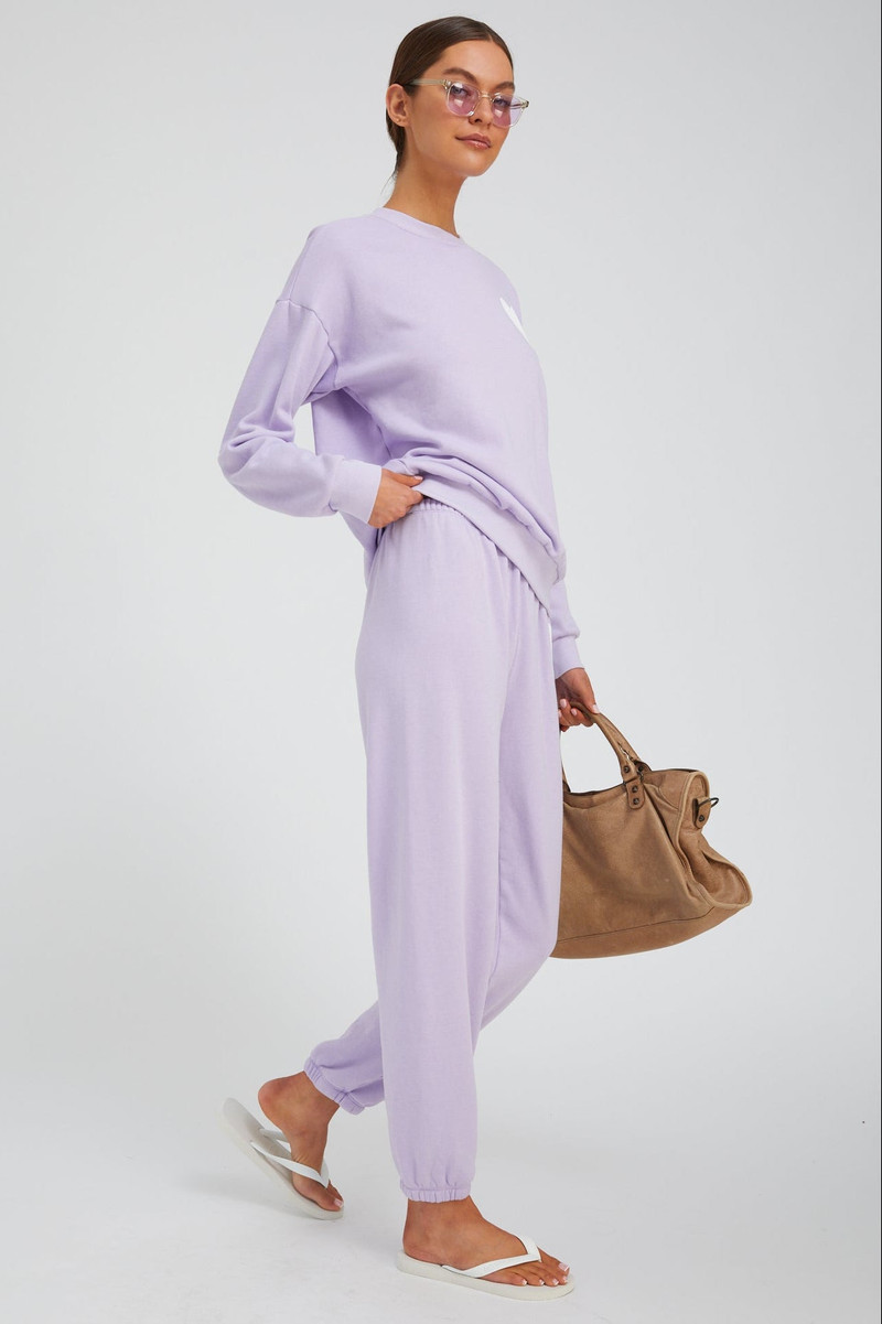 SPRWMN LAVENDER HEART SWEATSHIRT outlook