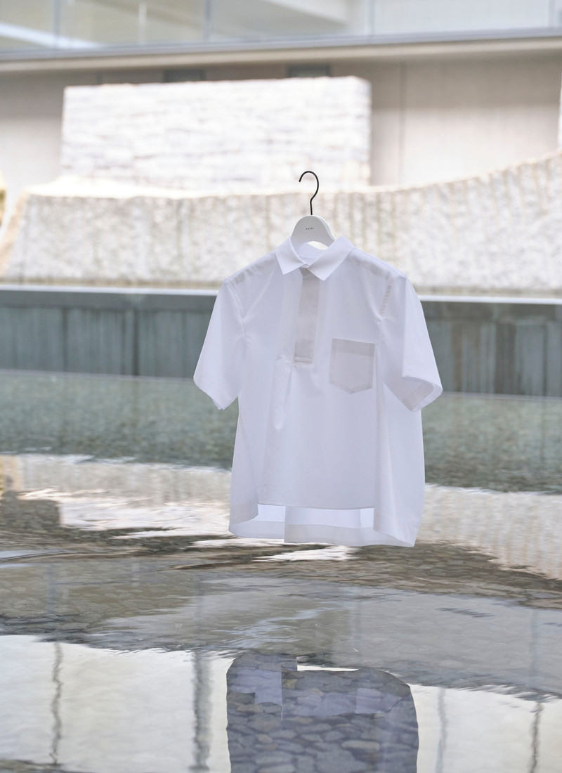 Thomas Mason / Cotton Poplin Polo Shirt 4