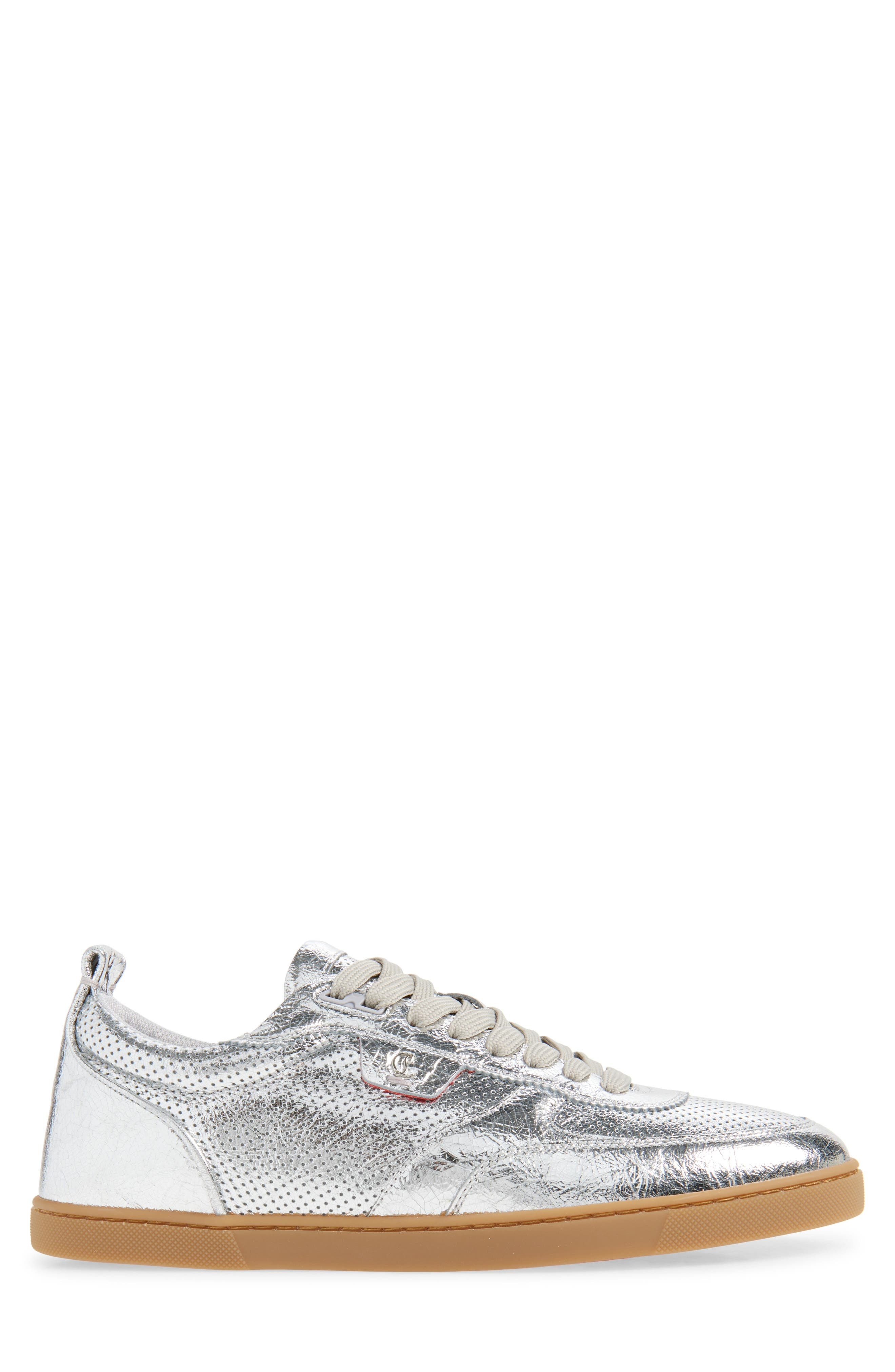 Christian Louboutin Tutti Rui Sneaker in Silver at Nordstrom - 3