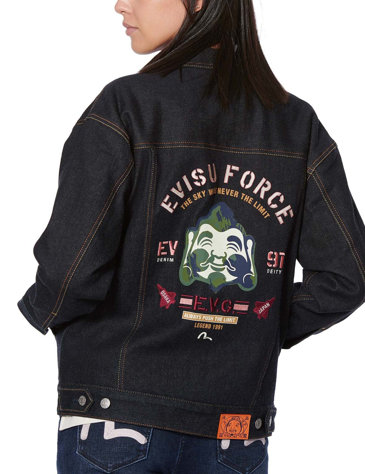 BRUSHSTROKE GODHEAD DENIM JACKET - 3