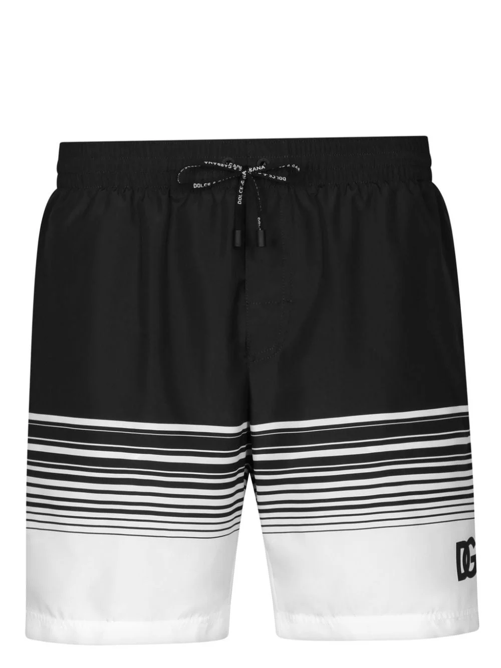 stripe-print swim shorts - 1