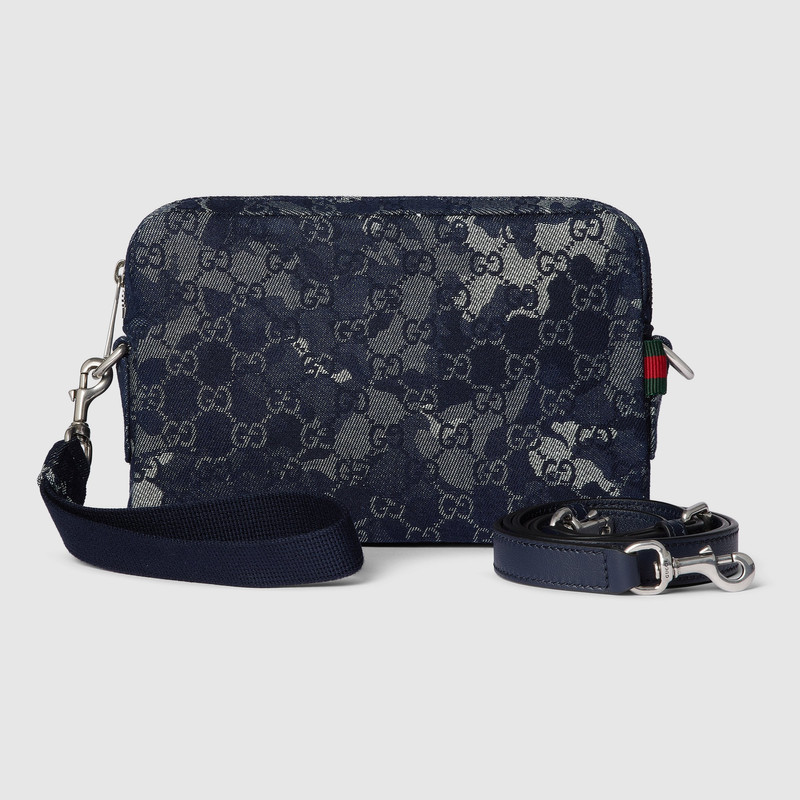 GG denim small crossbody bag 1