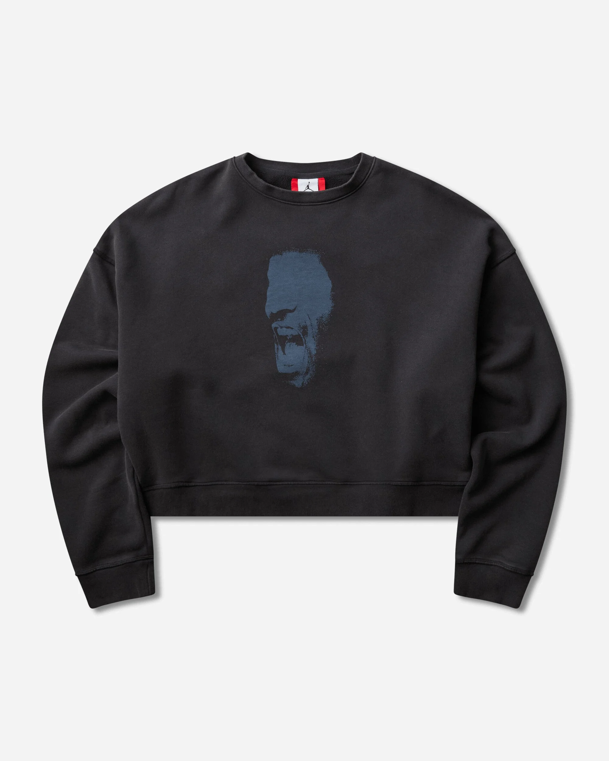 Men's In1House Crop Crewneck Sweatshirt Black - 1