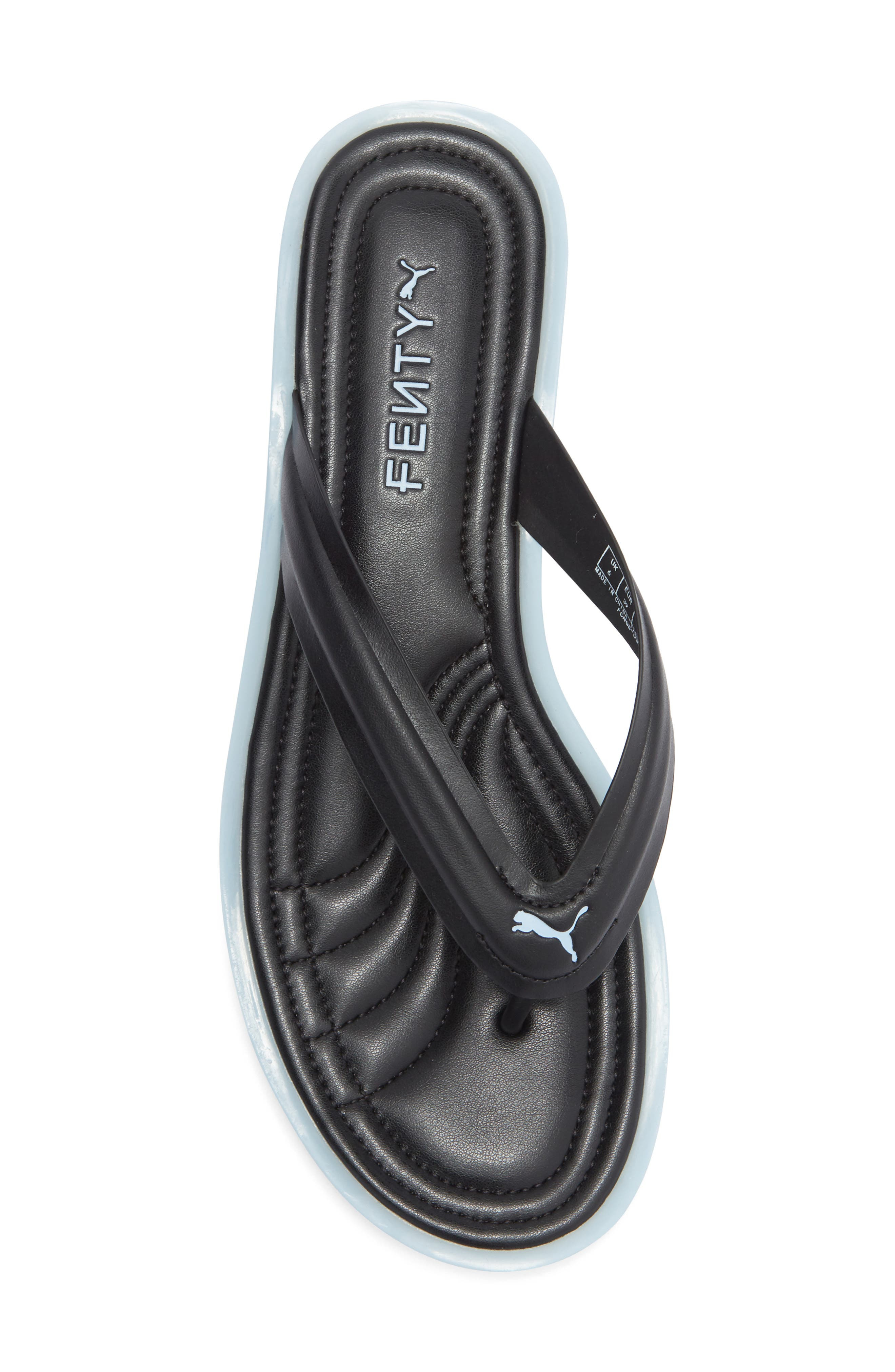 PUMA x FENTY Cat Cleat Jelly Sandal in Puma Black-Haute Tropic at Nordstrom - 5