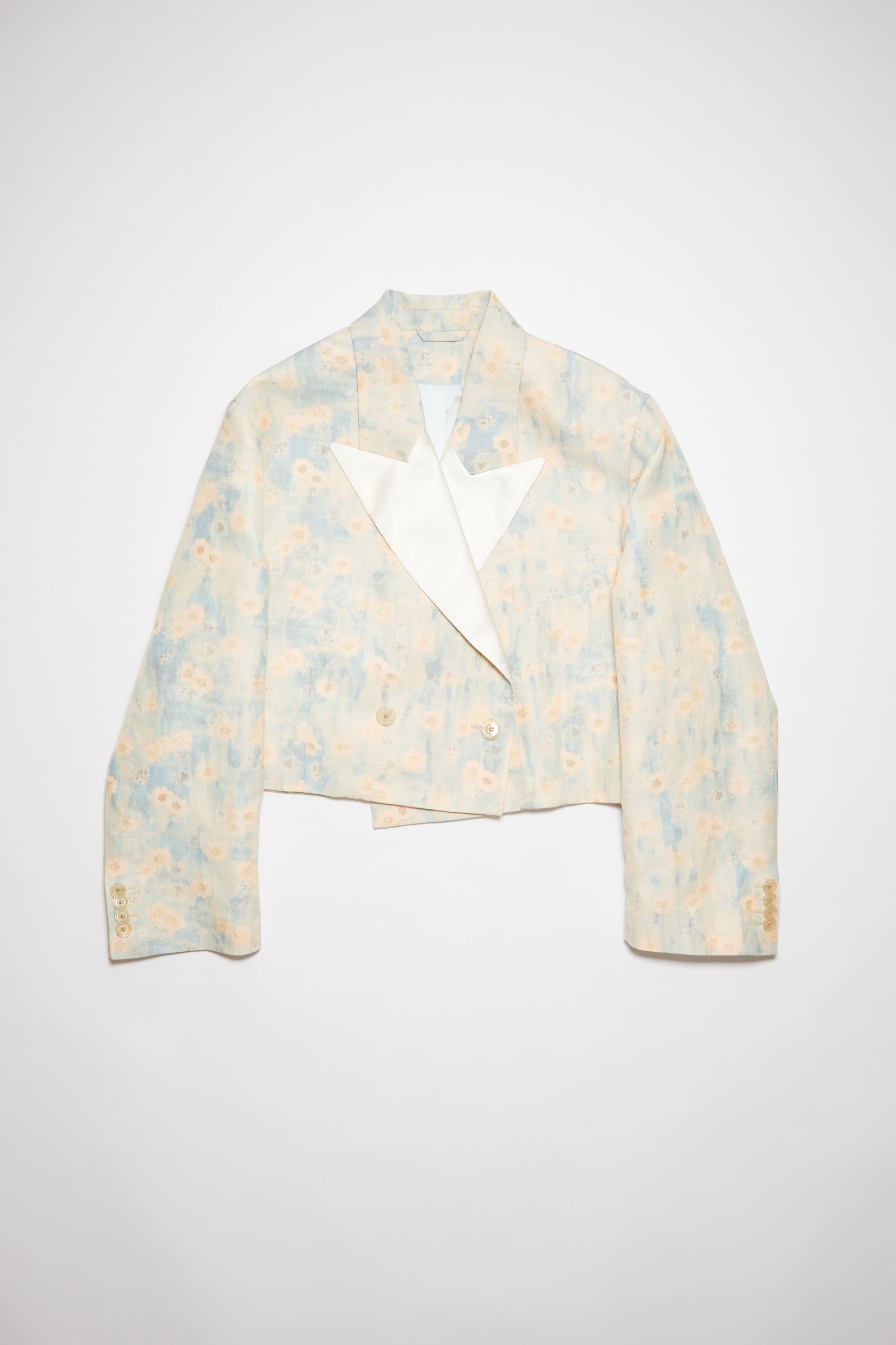 Double-breasted jacket - Light blue - 7