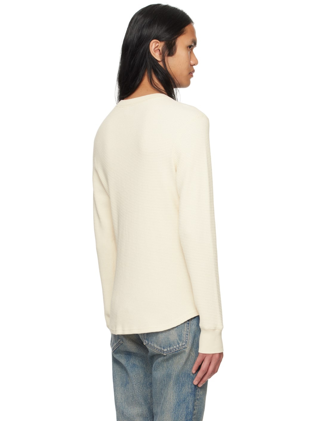 Off-White Thermal Long Sleeve T-Shirt - 3