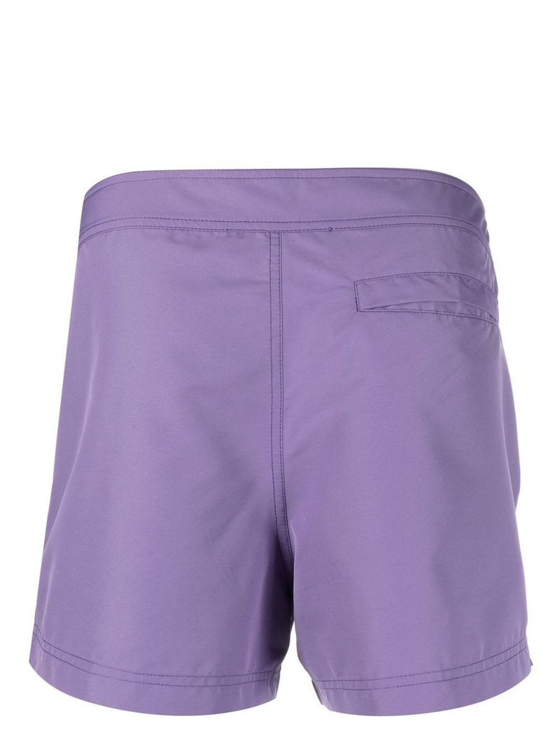 Off-White Sunrise Off Quote-print swim shorts outlook