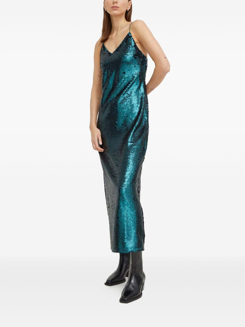 sequin tie midi dress 1