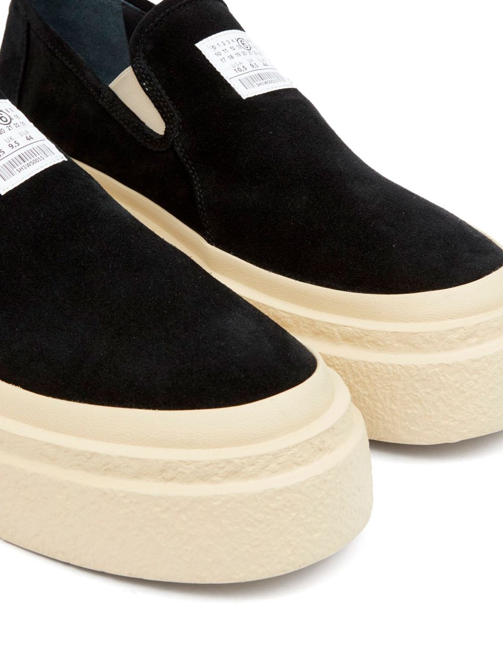 numbers-motif slip-on sneakers - 4