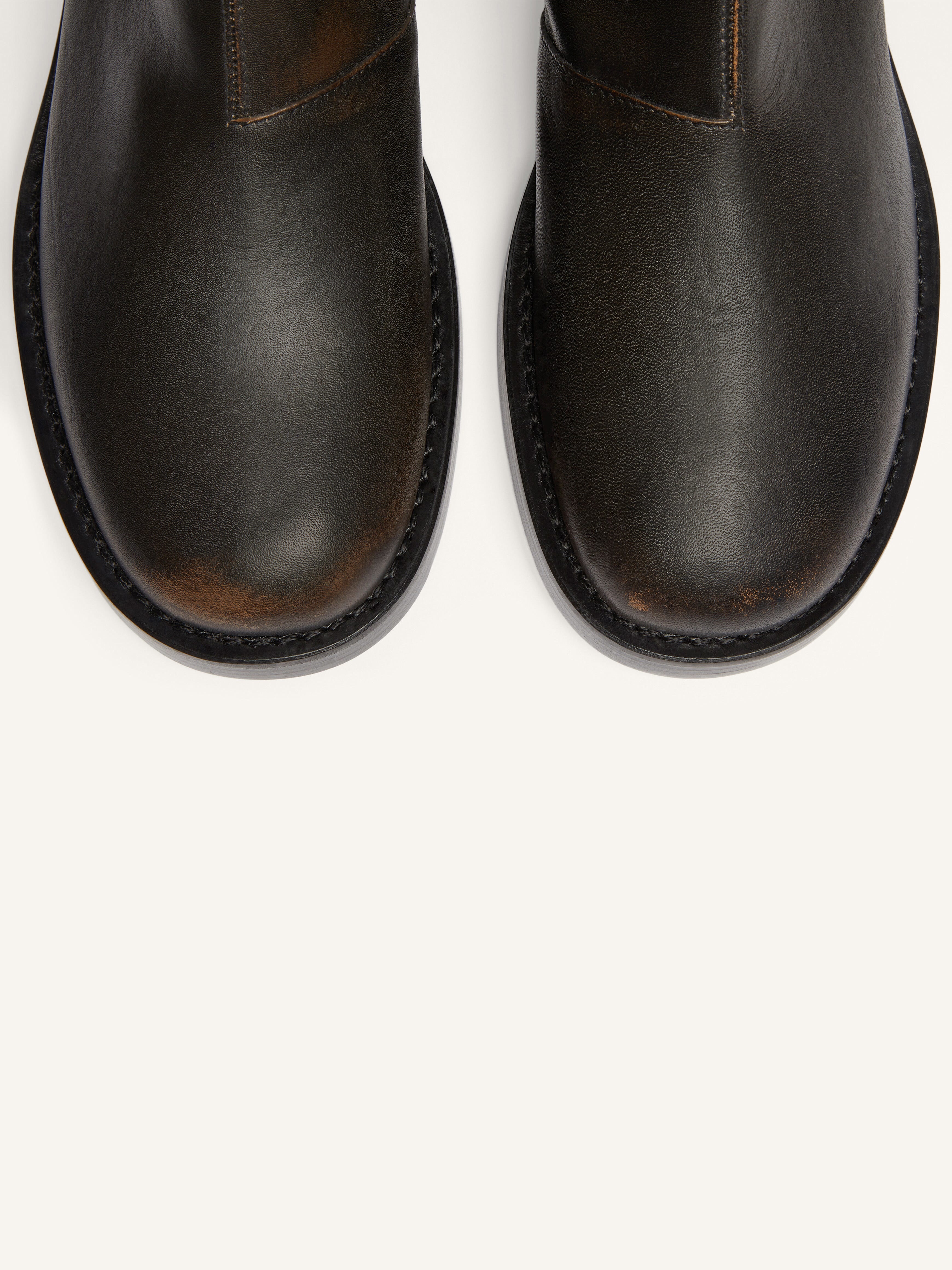 RIDER PATINA LEATHER BOOTS - 5