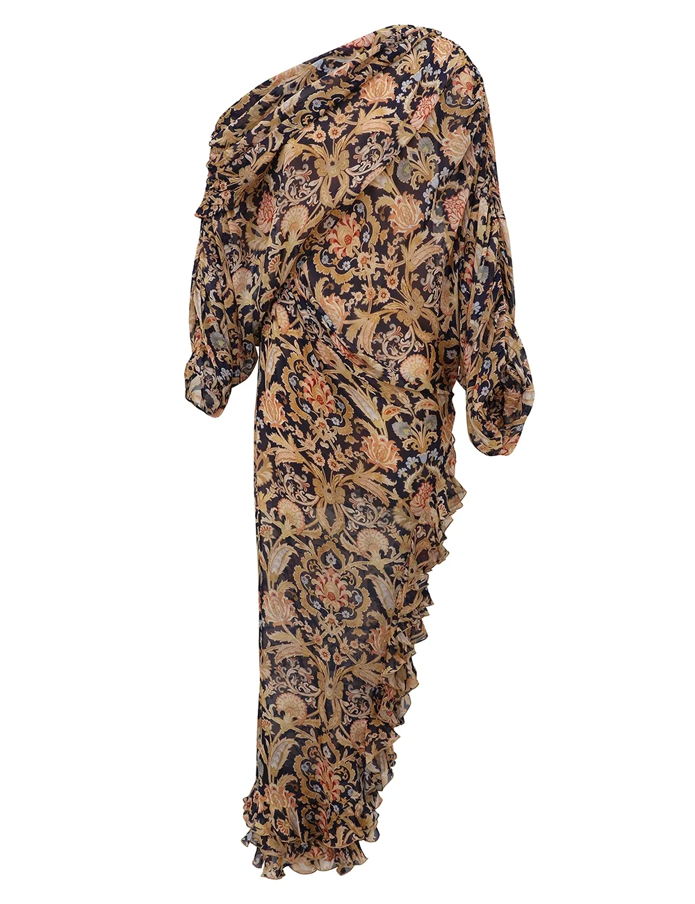VALIANT ASYMMETRIC RUFFLE GOWN - 1