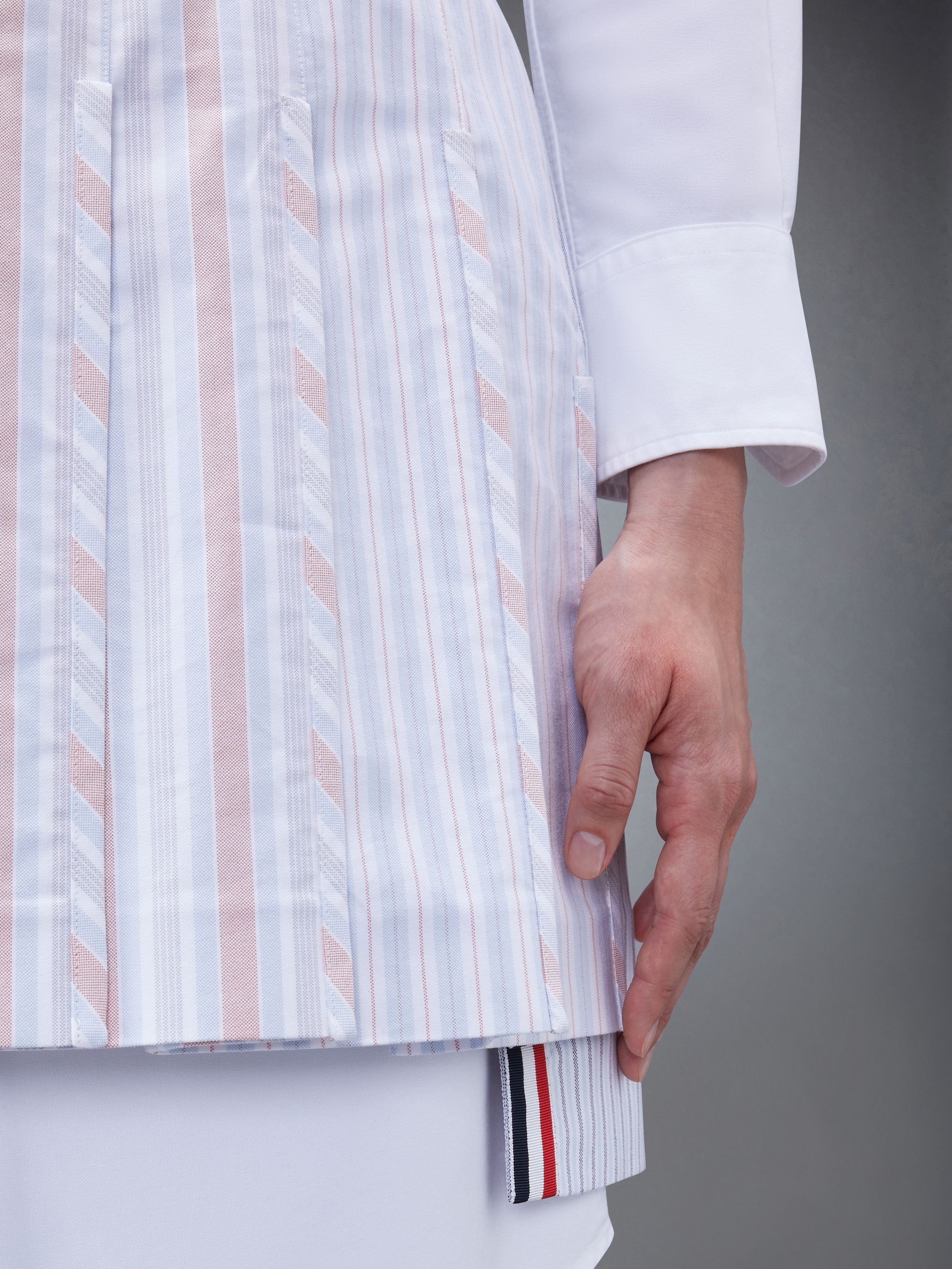 striped pleated miniskirt - 5