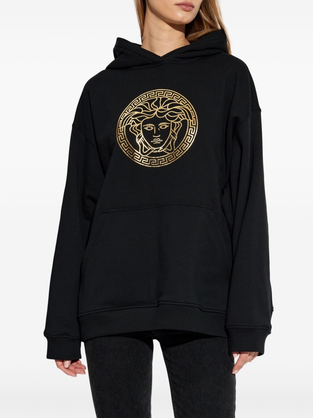 Medusa cotton hoodie - 3