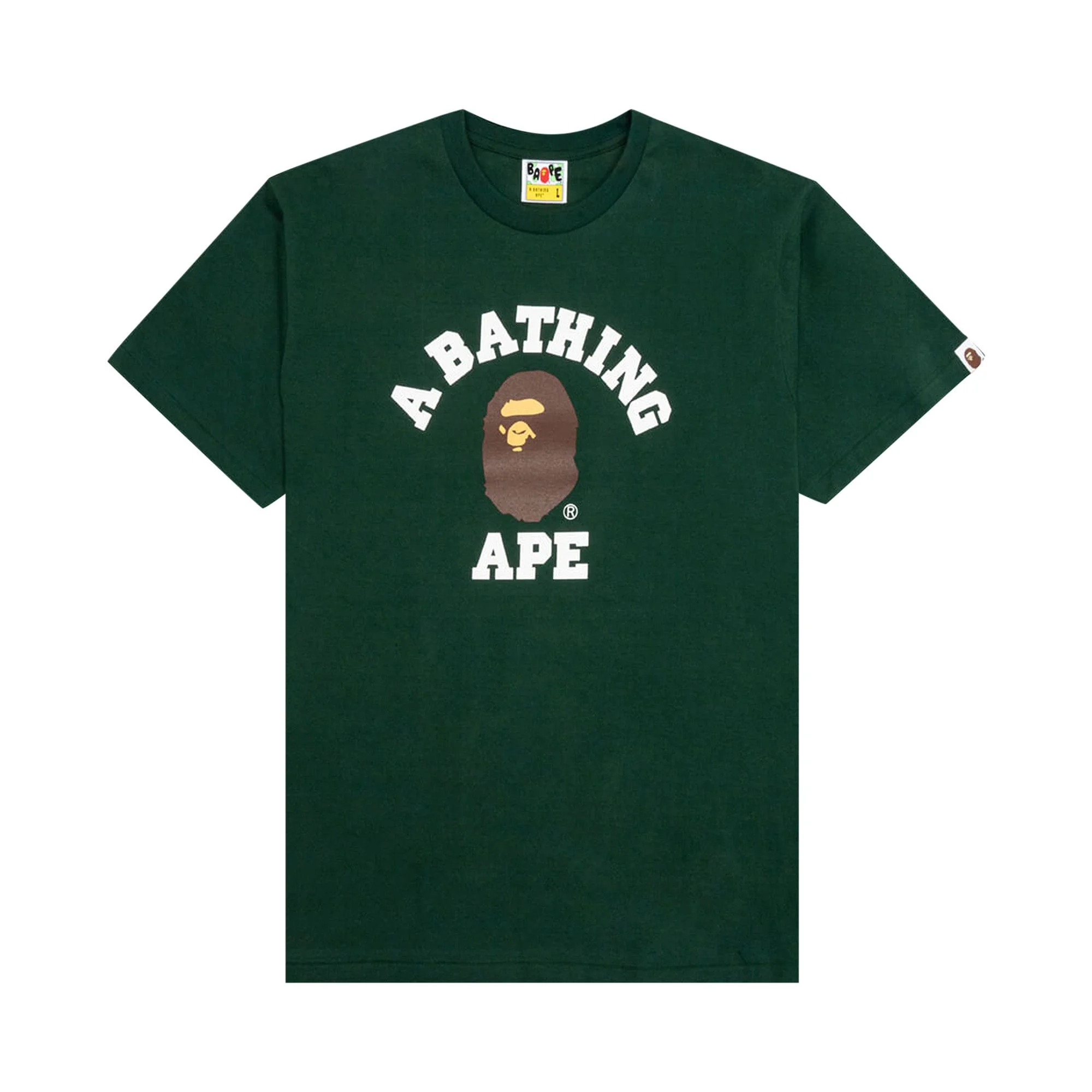 BAPE College Tee 'Green' - 1