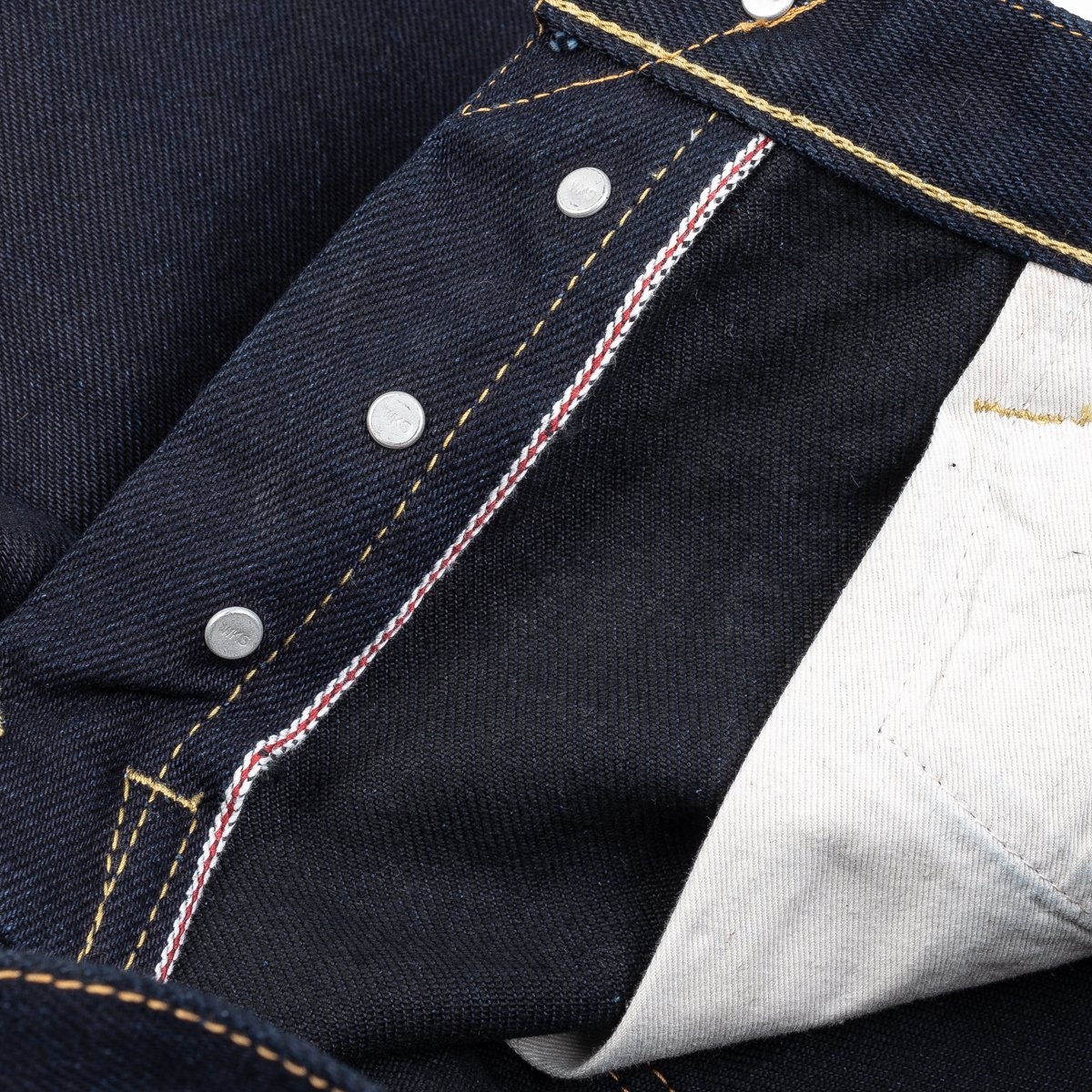 IH-555S-21ib 21oz Selvedge Denim Super Slim Cut Jeans - Indigo/Black - 13