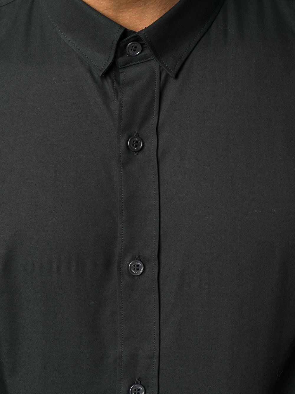 fitted plain shirt - 5