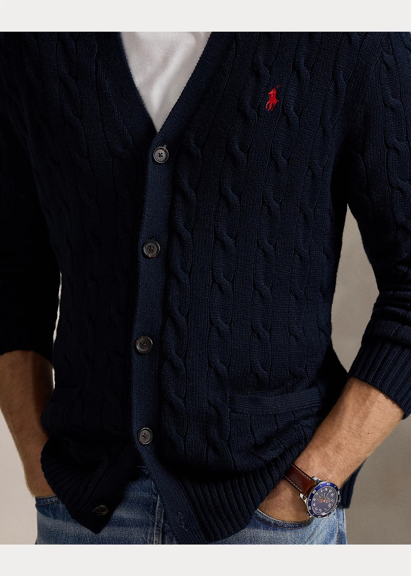 Cable-Knit Cotton Cardigan 5