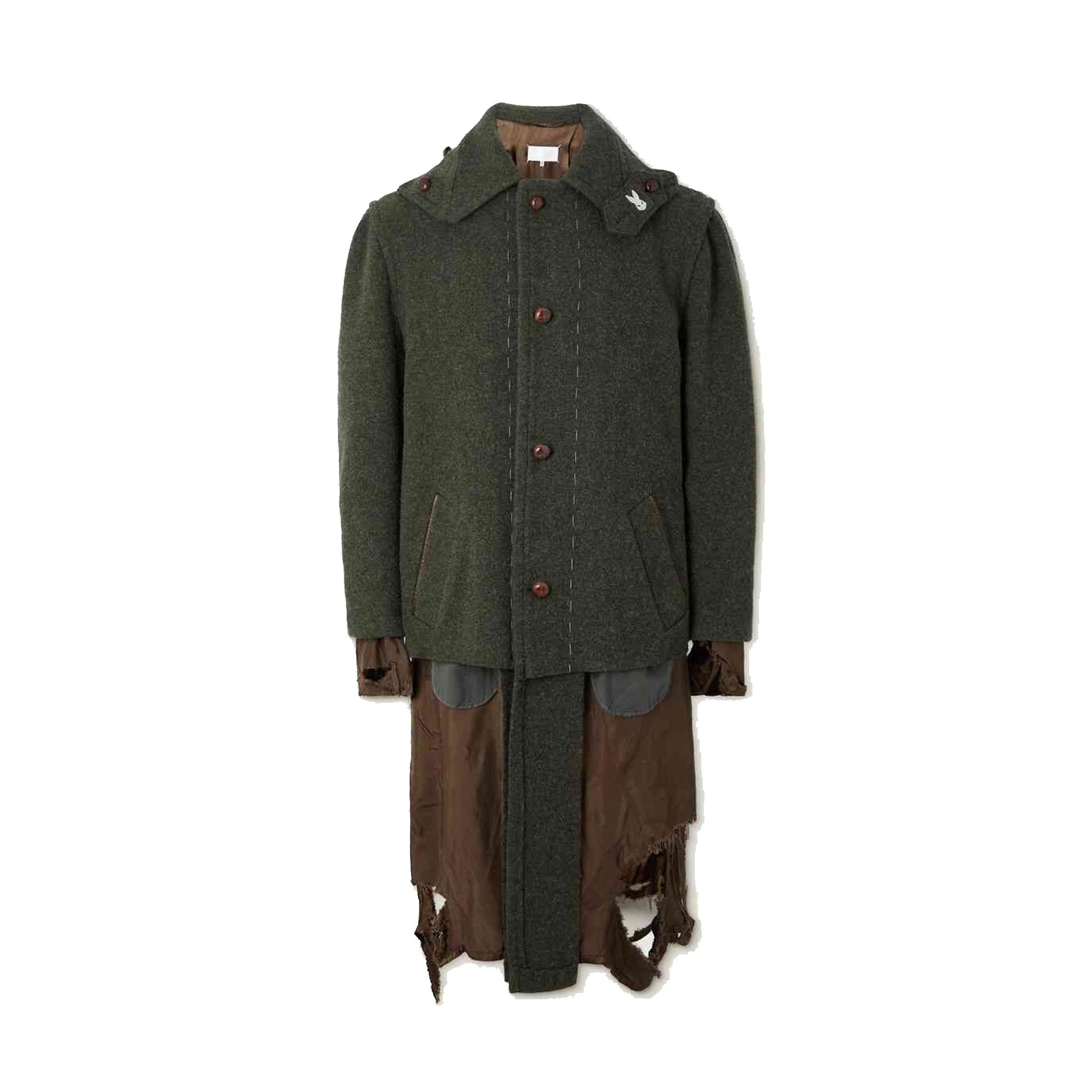 DESTROYED-LOOK COAT - 2