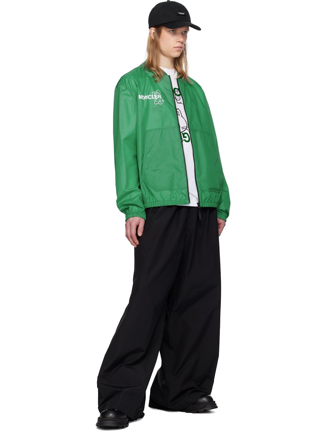 7 Moncler FRGMT Hiroshi Fujiwara Green Ostria Bomber Jacket - 5