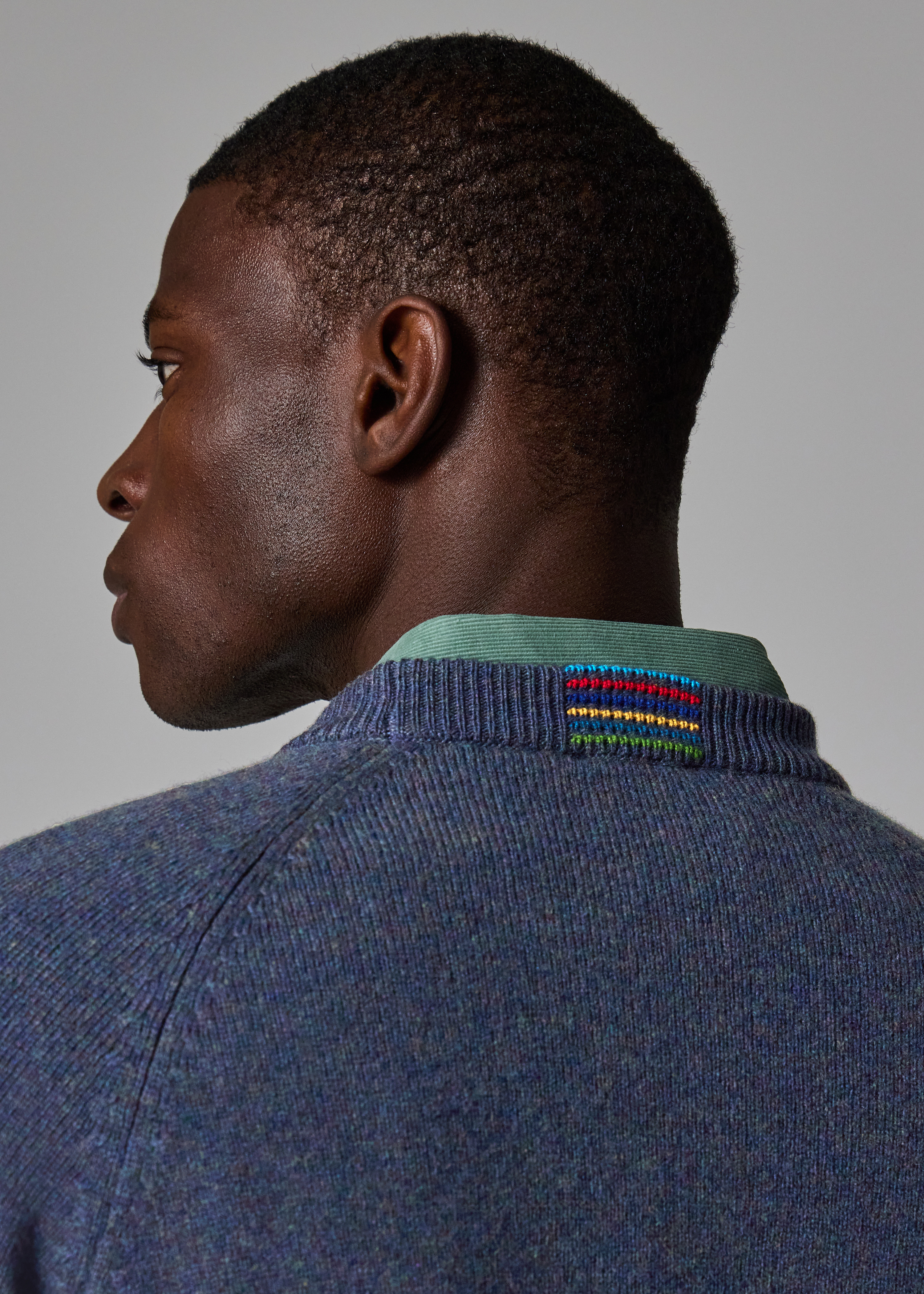 Indigo Merino Wool Sweater - 6