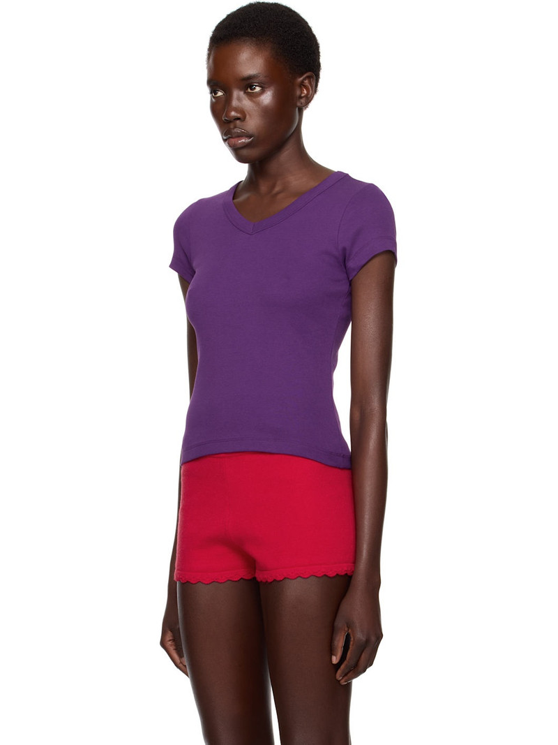 FLORE FLORE SSENSE Exclusive Purple Jill Baby T-shirt outlook