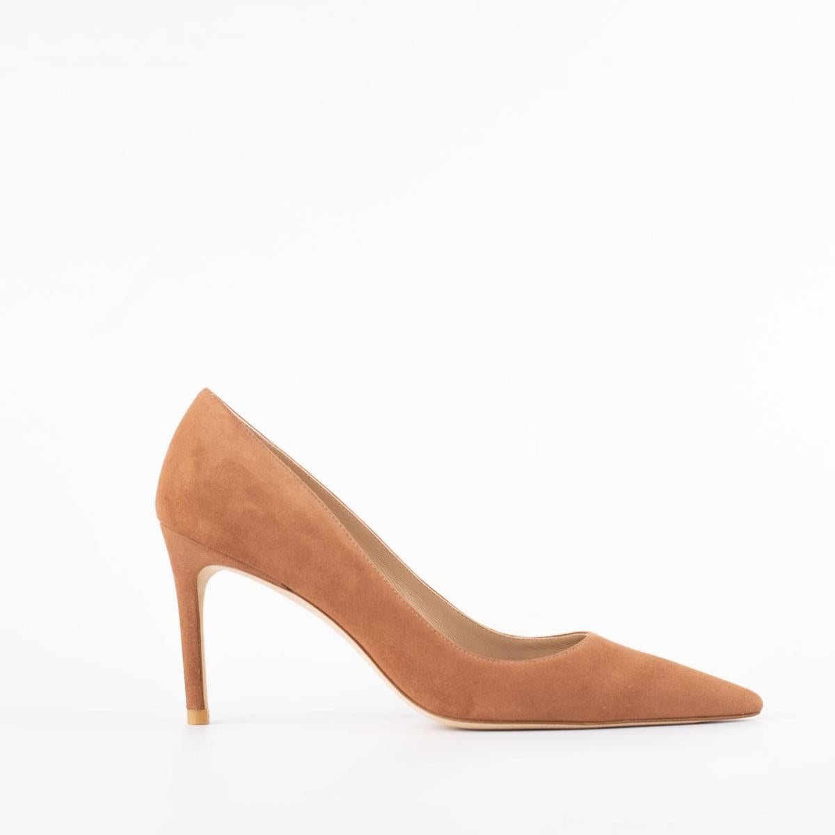 STUART WEITZMAN POWDER SUEDE PUMPS - 1