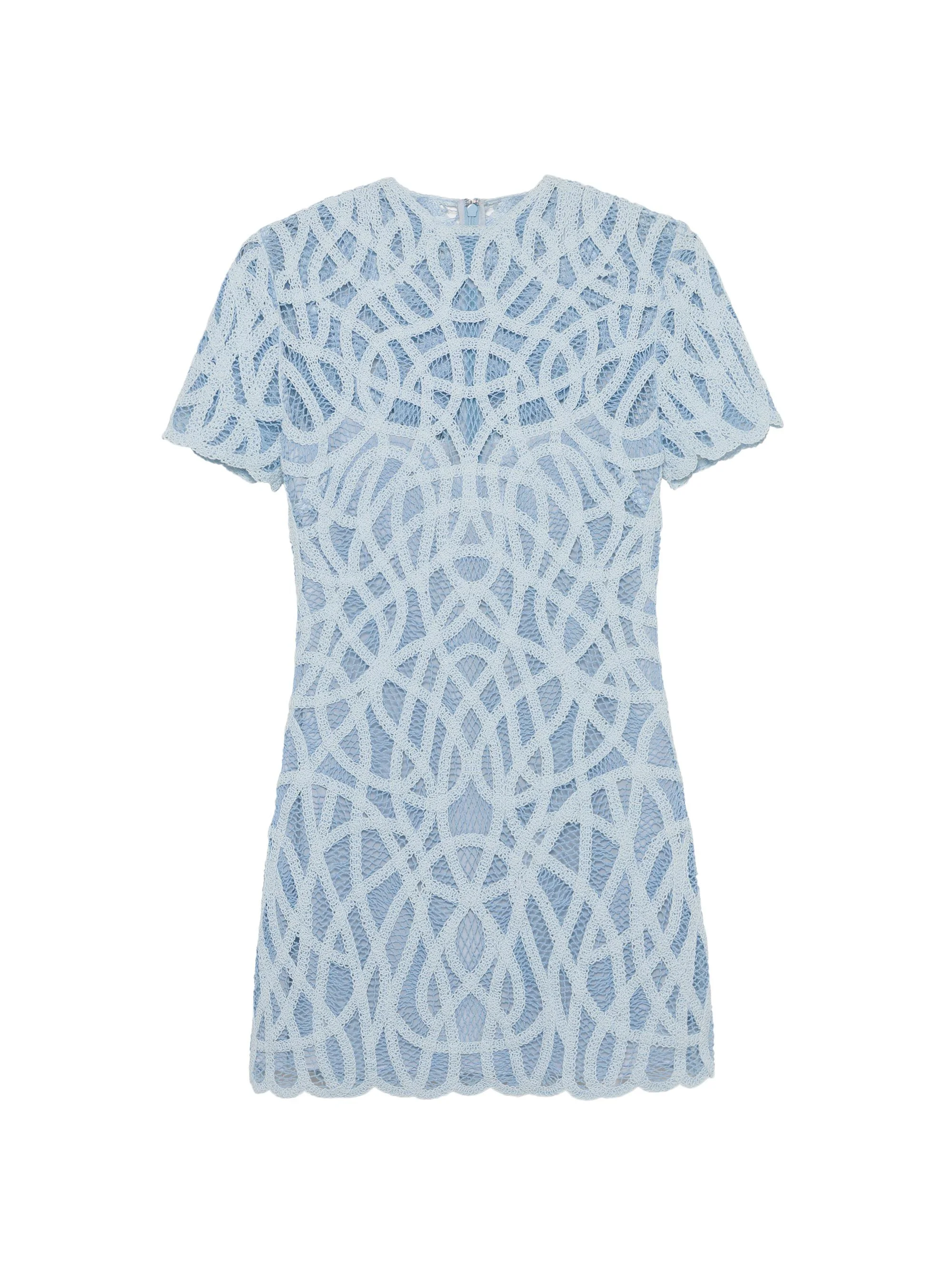 Women's Desiree Cotton Macramé Minidress - Periwinkle Multi - 1