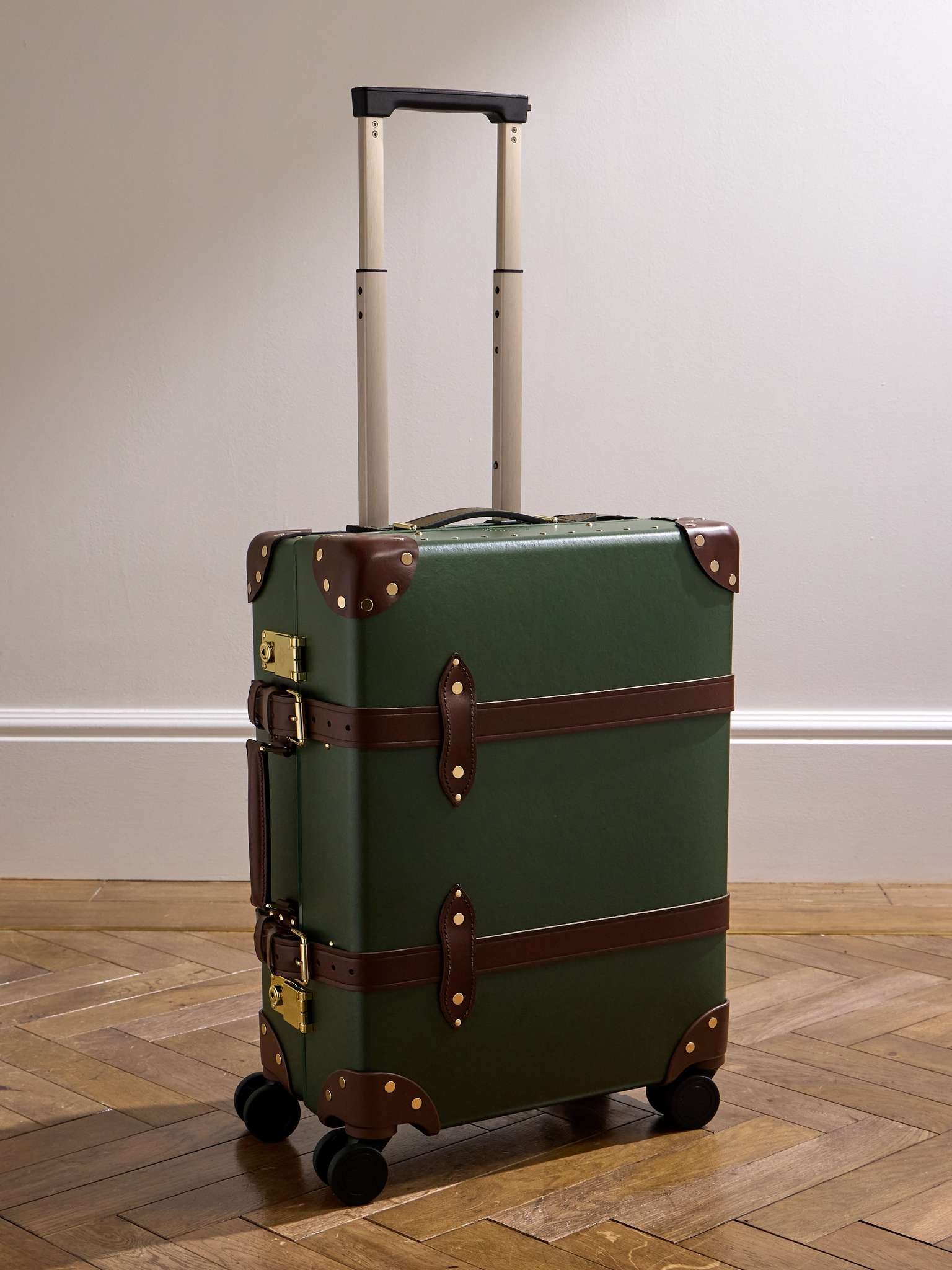 Centenary Leather-Trimmed Carry-On Suitcase - 1