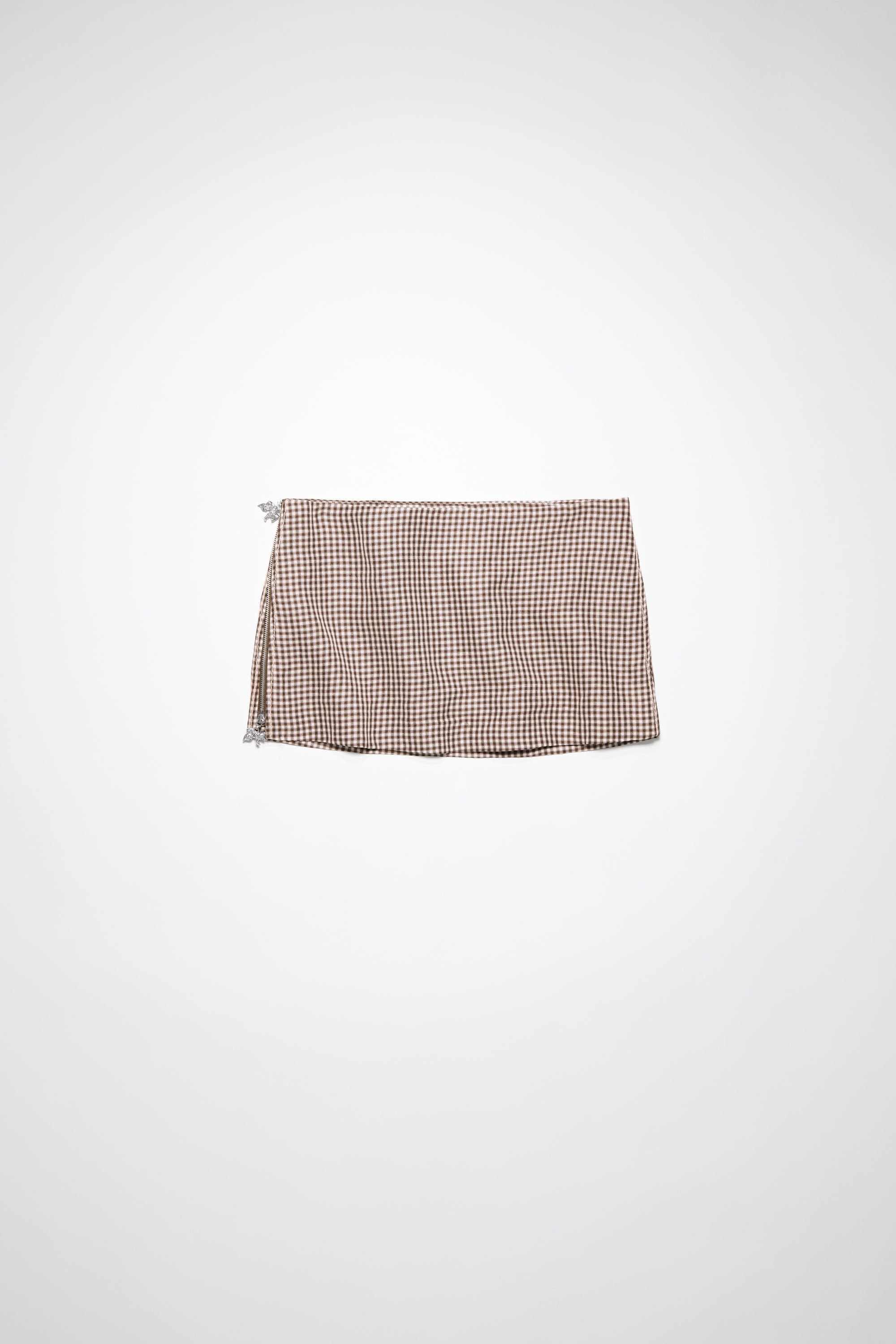 Mini skirt - Brown/white - 6