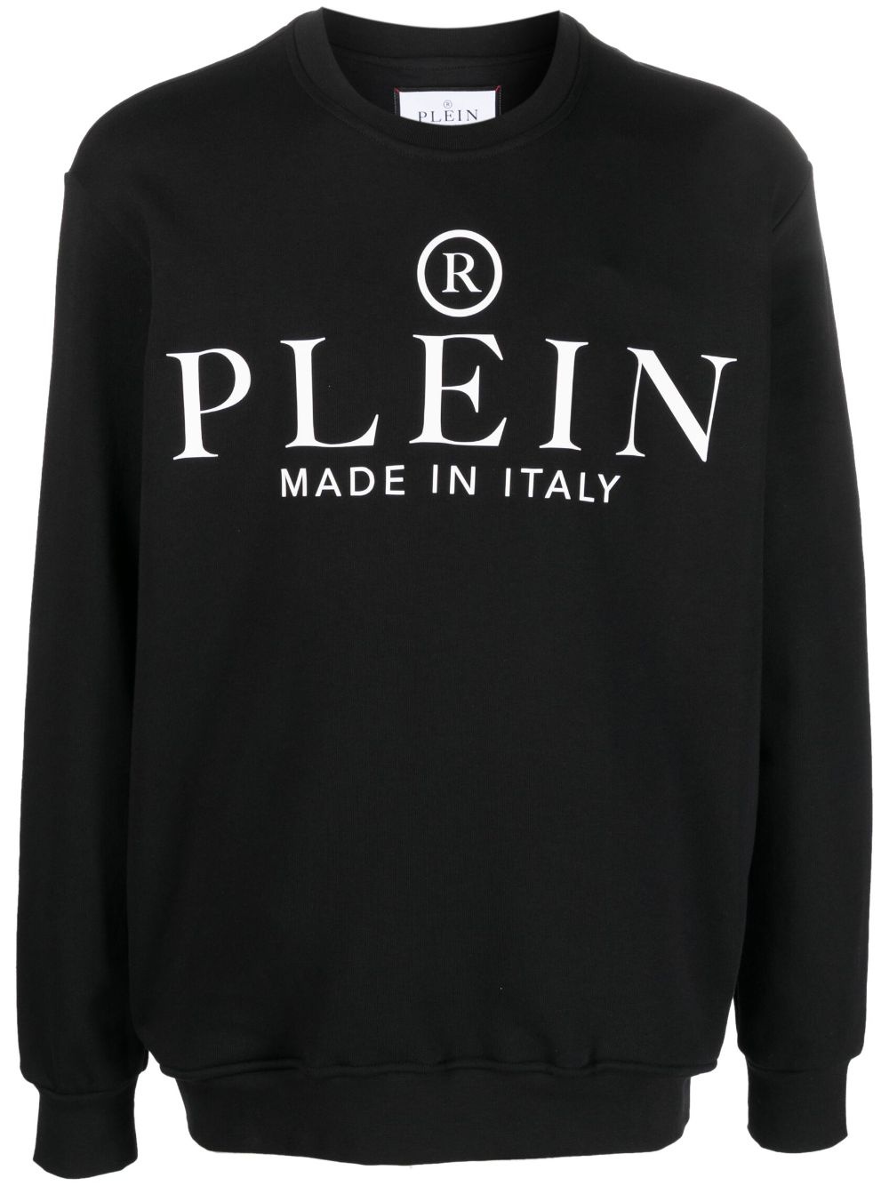 logo-print ribbed-knit sweatshirt - 1