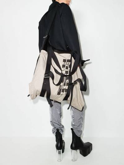 Rick Owens layered-detail tote bag outlook