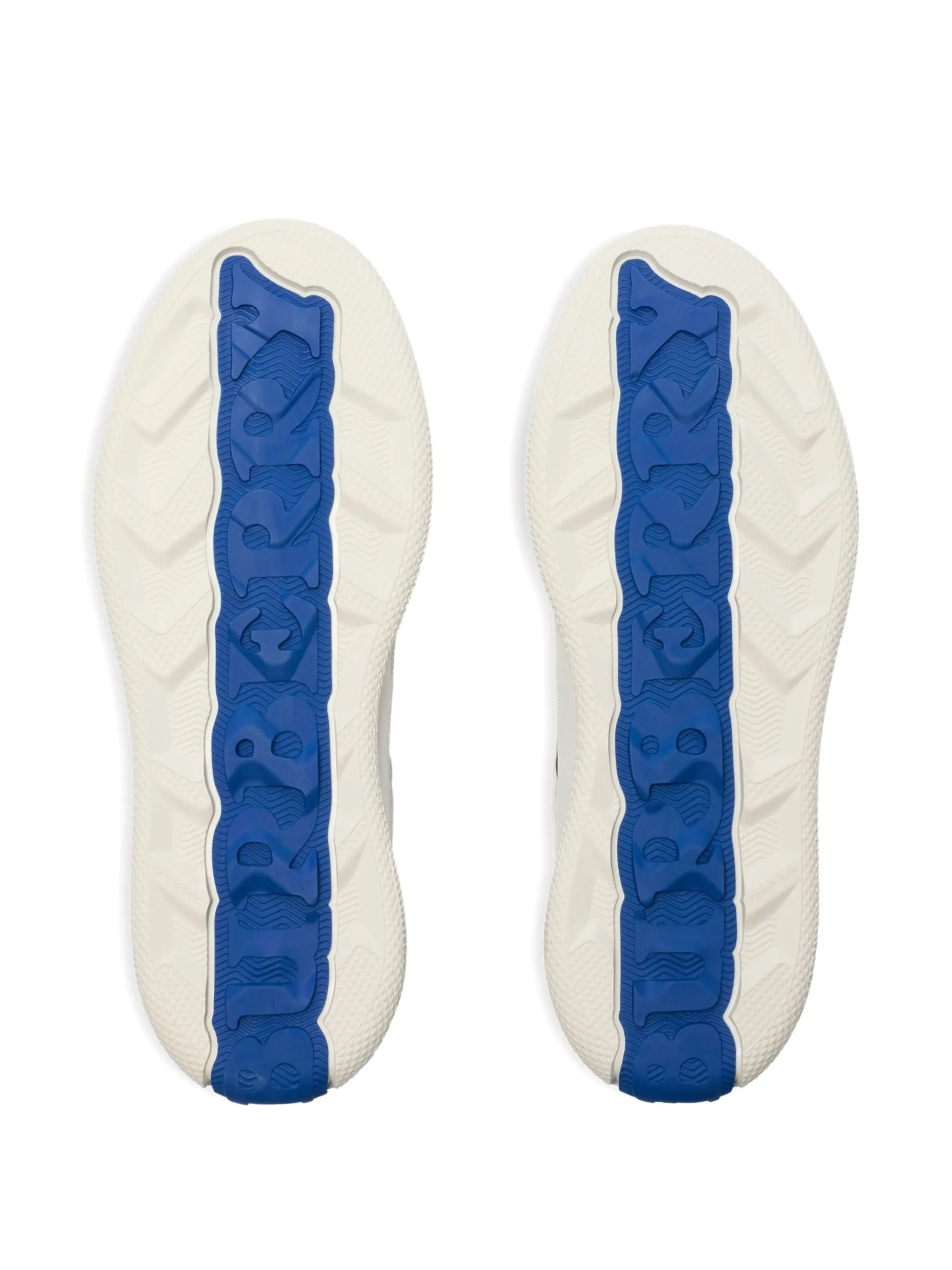 Terrace check-panel leather sneakers - 5