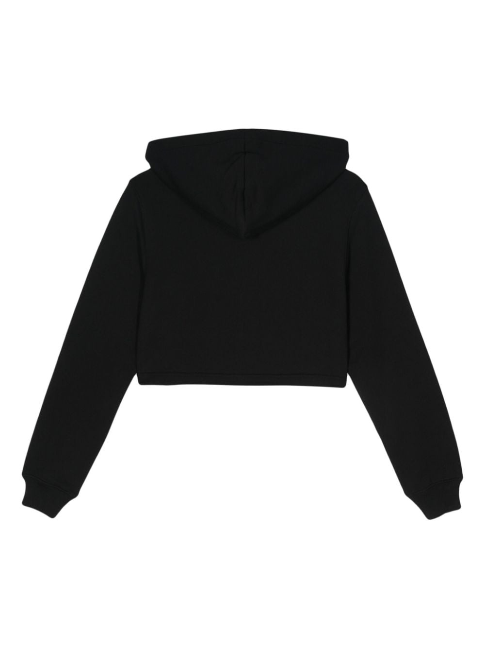 cotton cropped hoodie - 2