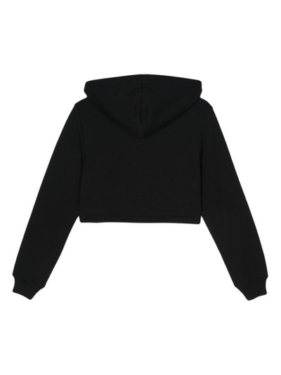 Moschino cotton cropped hoodie outlook