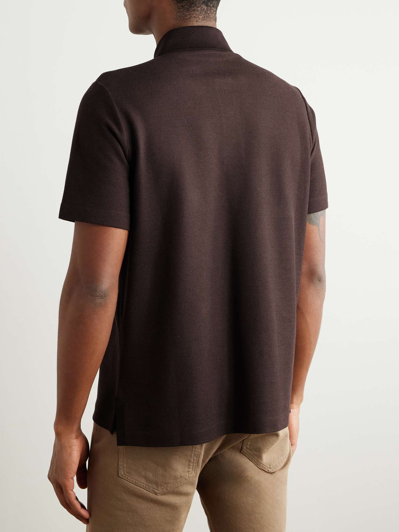 Stretch-Cotton Piqué Polo Shirt - 3