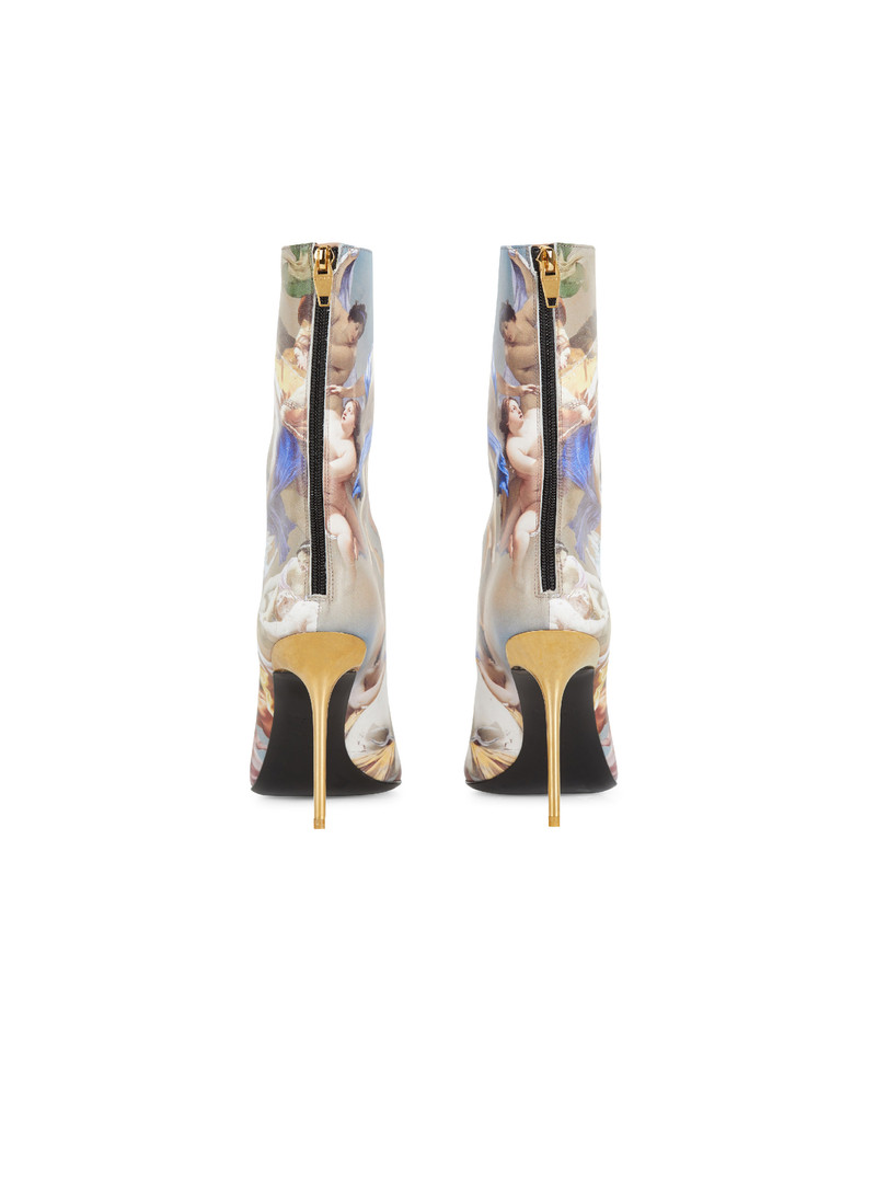 Uria ankle boots in Sky print leather 3