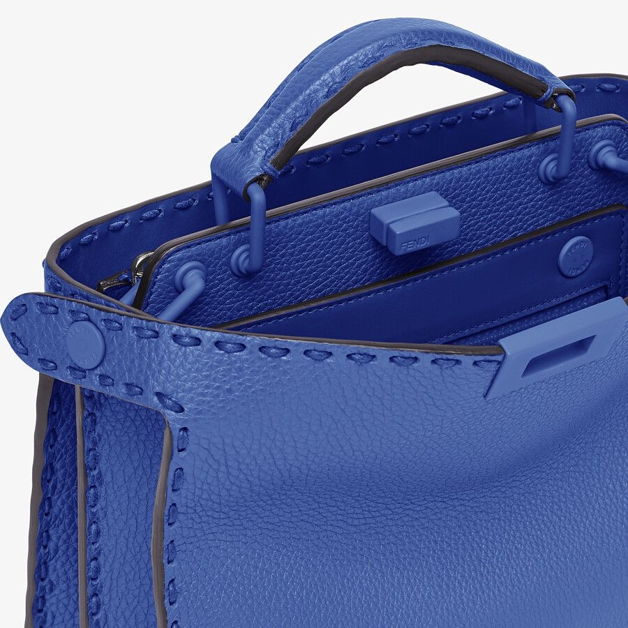 Blue leather bag - 6