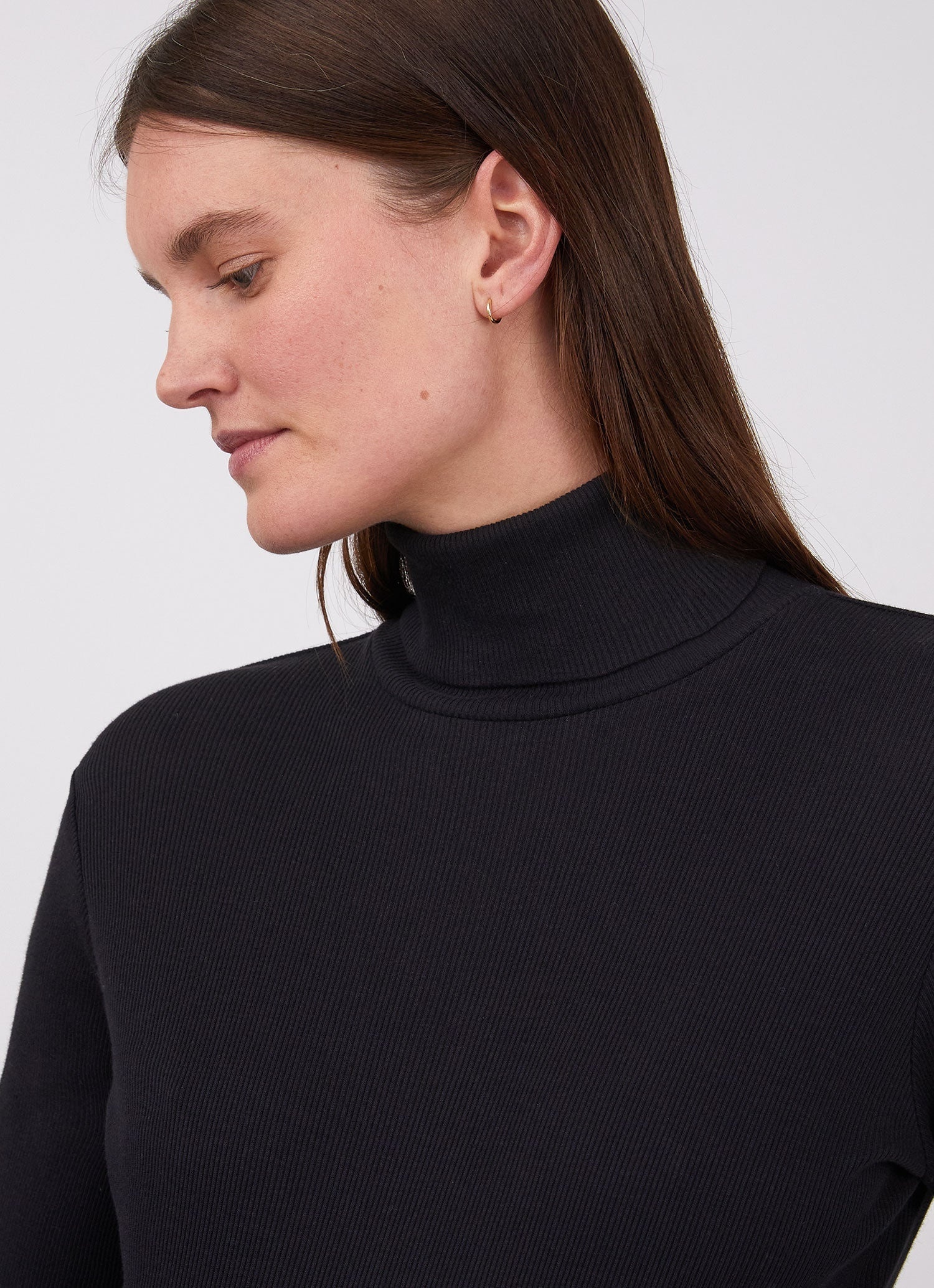Rib Roll Neck T‑shirt - 1