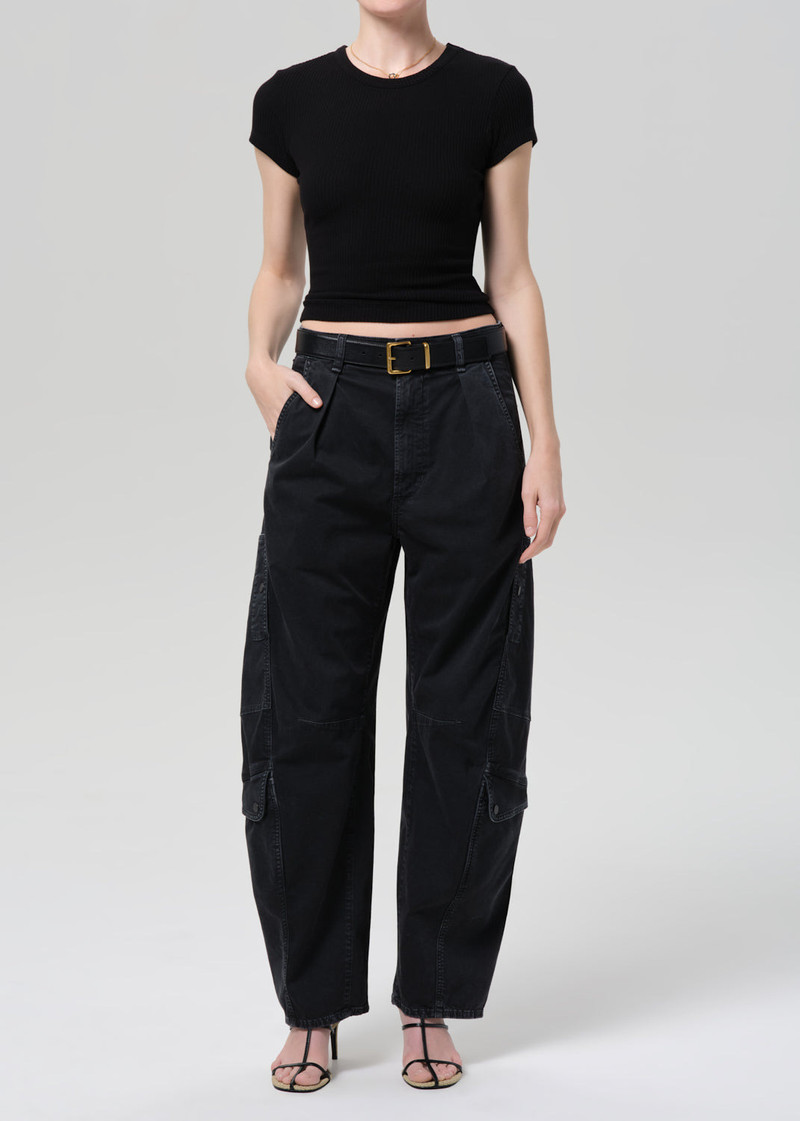 Flight Pant In Washed Black - 1