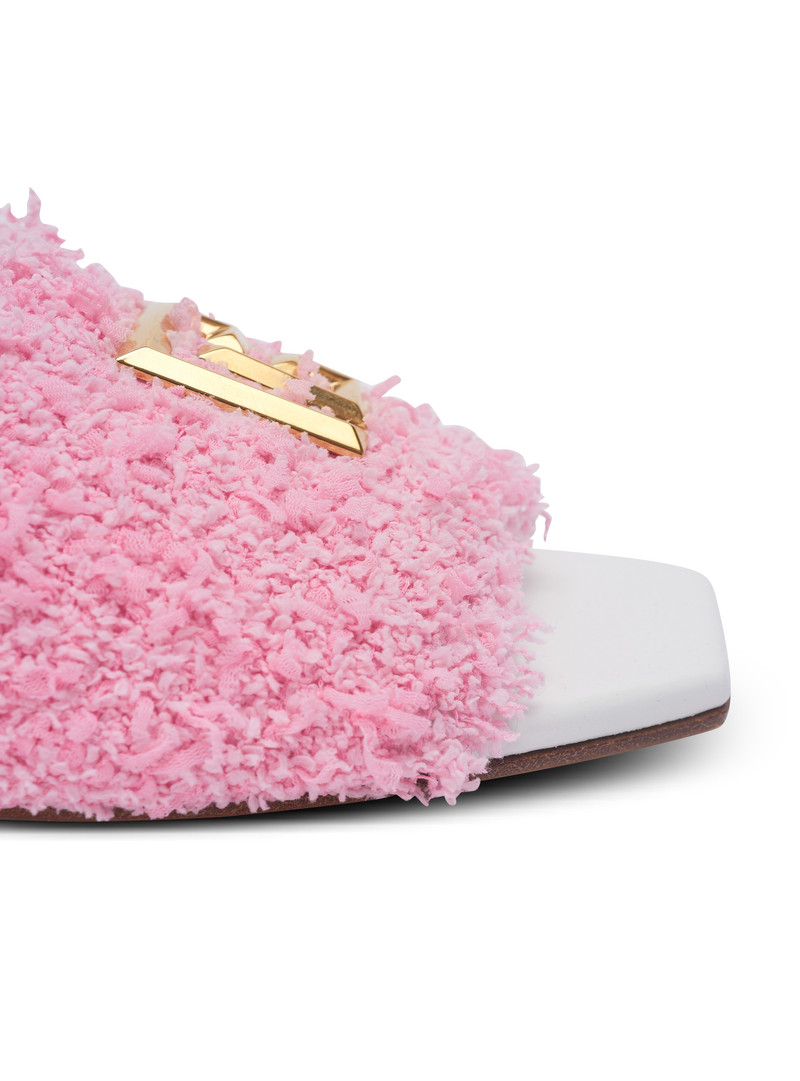 Dafne leather and tweed mules 7