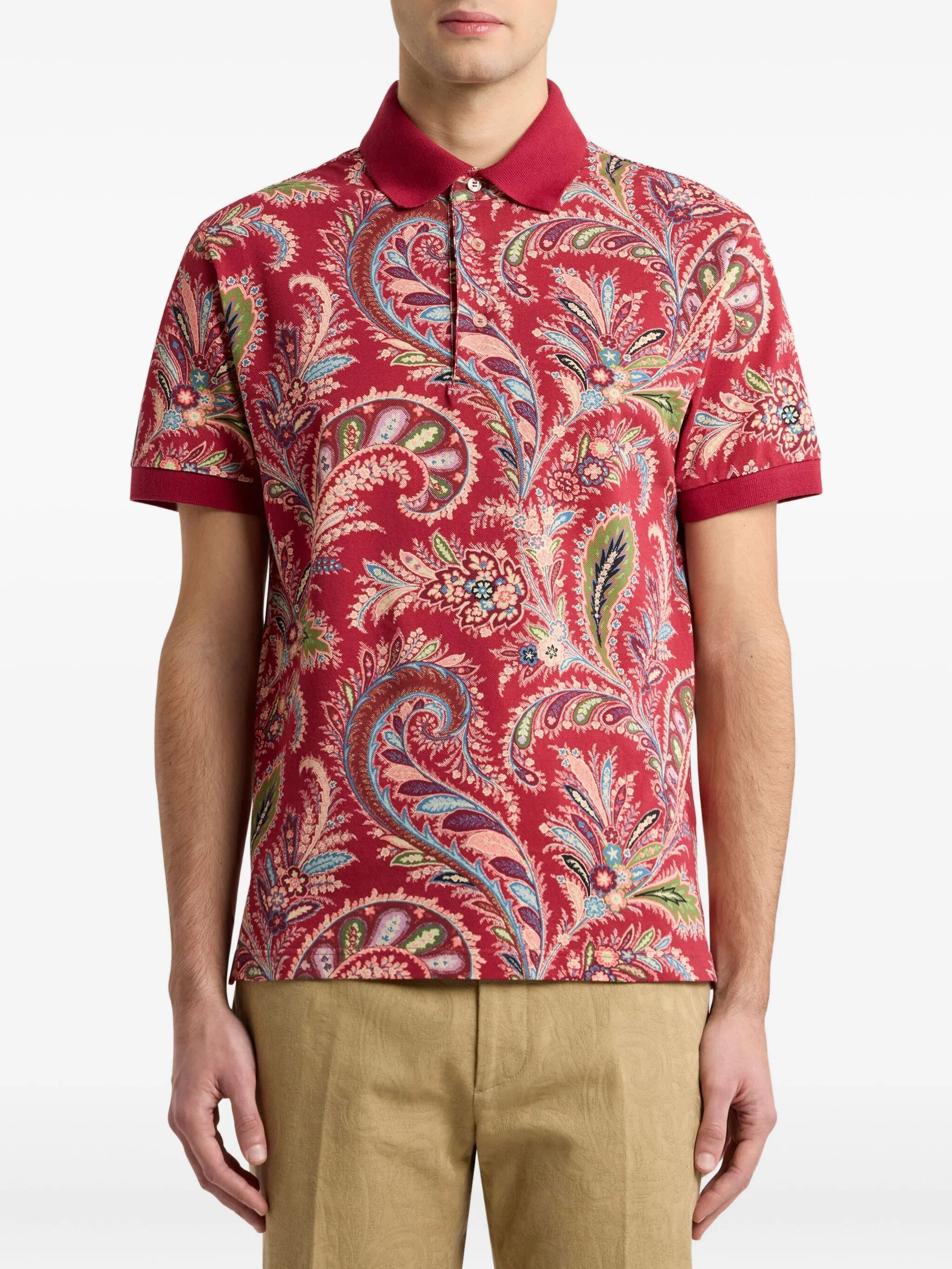 Etro Paisley-print Polo Shirt - 3