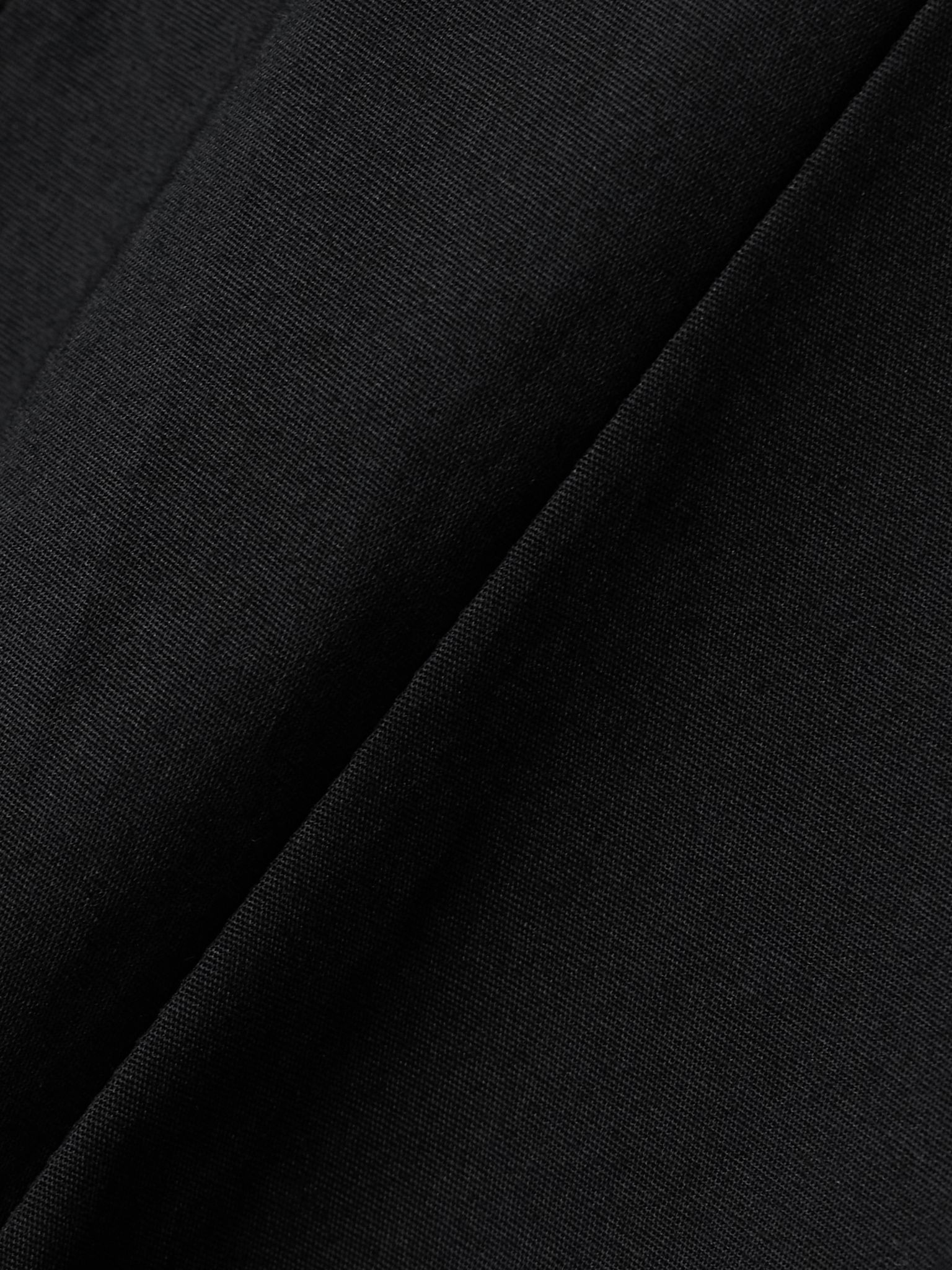 Wells pleated cotton-blend poplin midi dress Black - 4