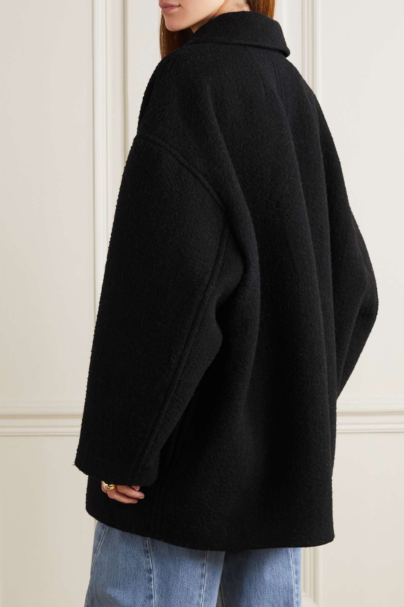 Delinda oversized wool-blend jacket - 4